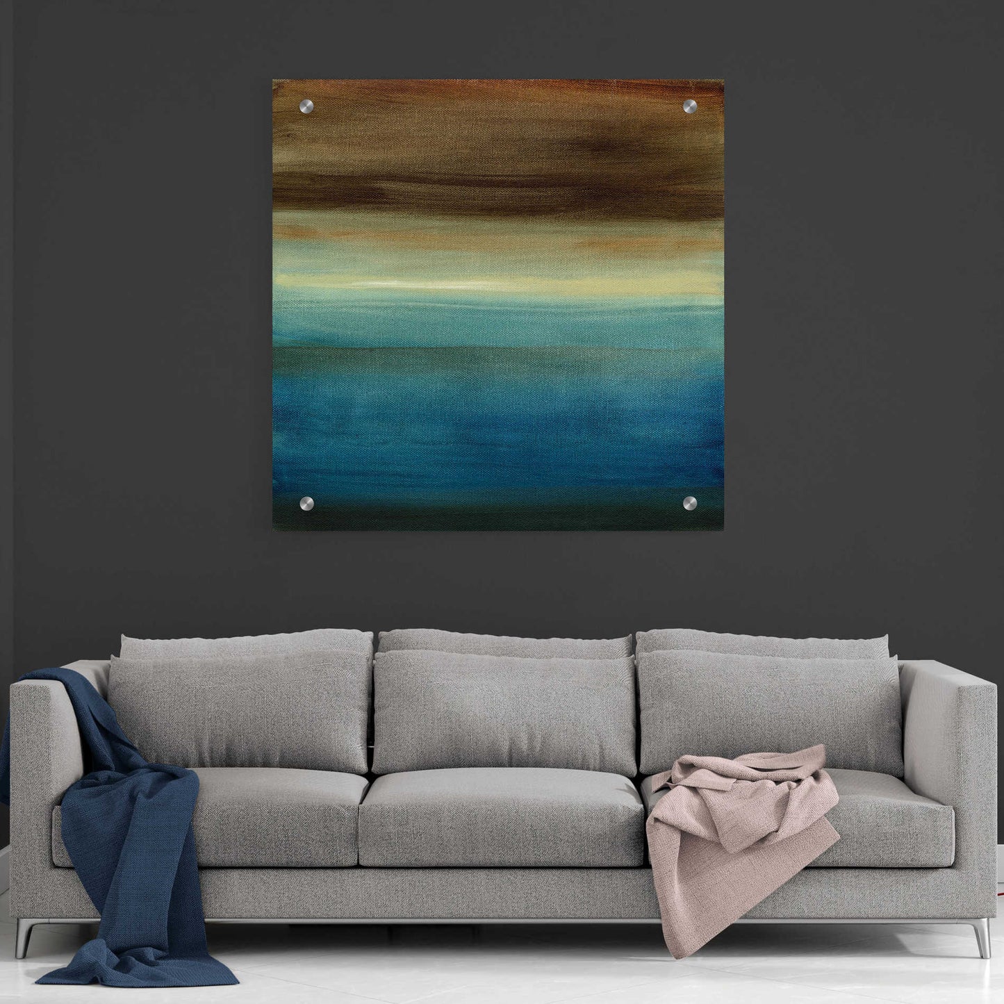 Epic Art "Abstract Horizon III" by Ethan Harper, Acrylic Glass Wall Art,36x36