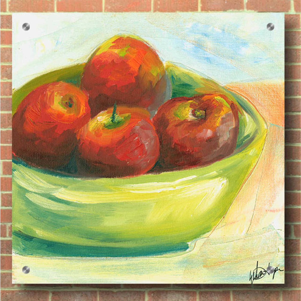 Epic Art "Bowl of Fruit III" by Ethan Harper, Acrylic Glass Wall Art,36x36