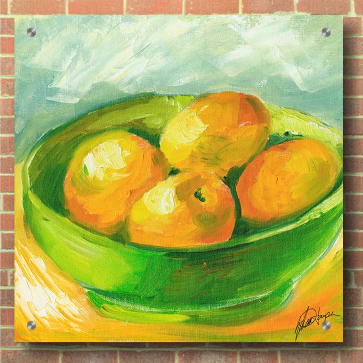 Epic Art "Bowl of Fruit I" by Ethan Harper, Acrylic Glass Wall Art,36x36