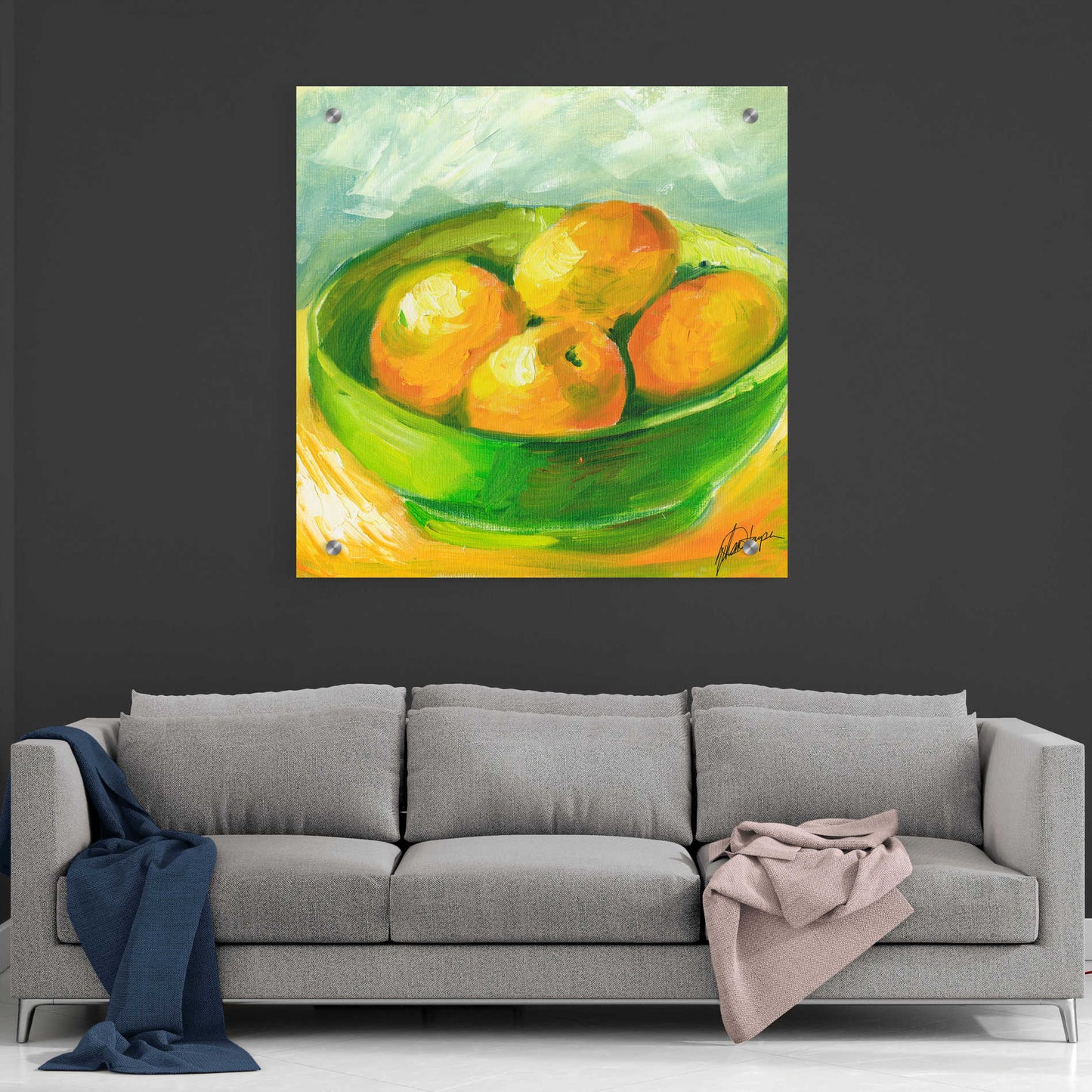 Epic Art "Bowl of Fruit I" by Ethan Harper, Acrylic Glass Wall Art,36x36