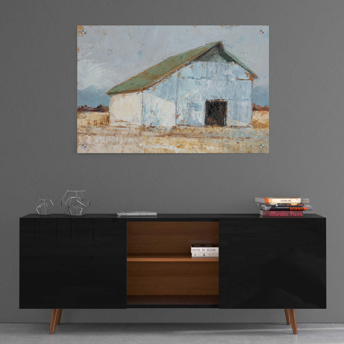 Epic Art "Whitewashed Barn I" by Ethan Harper, Acrylic Glass Wall Art,36x24
