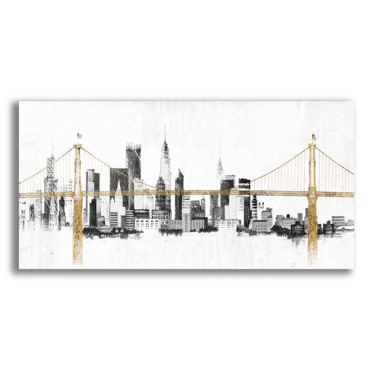 Epic Art 'Bridge And Skyline' by Avery Tillmon,  Acrylic Glass Wall Art