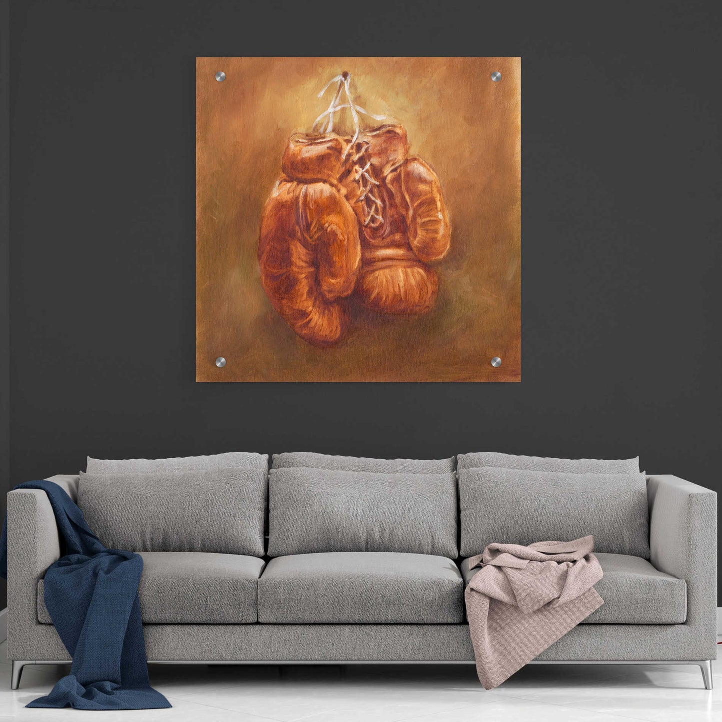 Epic Art "Rustic Sports I" by Ethan Harper, Acrylic Glass Wall Art,36x36