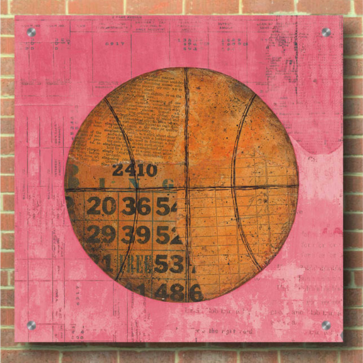 Epic Art 'Play Ball IV Bright' by Courtney Prahl, Acrylic Glass Wall Art,36x36