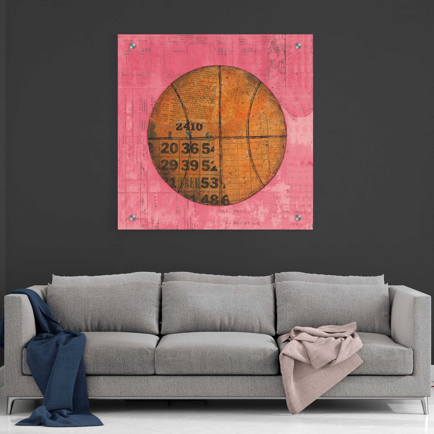 Epic Art 'Play Ball IV Bright' by Courtney Prahl, Acrylic Glass Wall Art,36x36