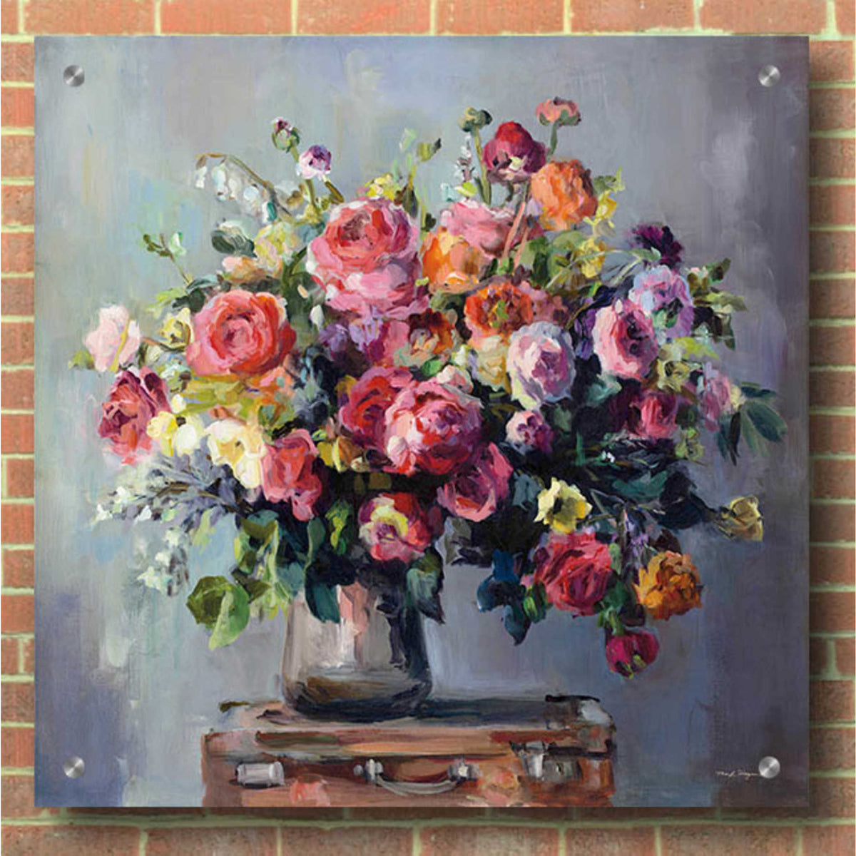 Epic Art 'Abundant Bouquet' by Marilyn Hageman, Acrylic Glass Wall Art,36x36