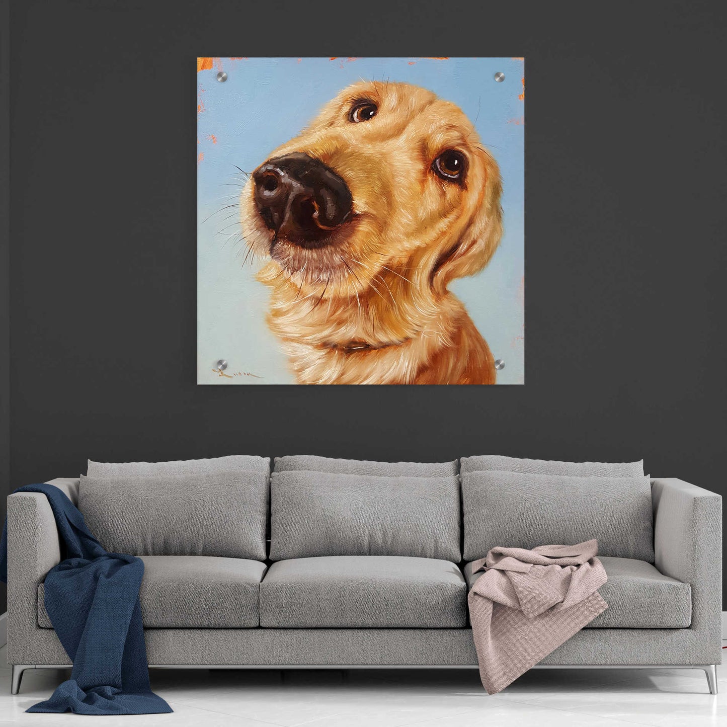 Epic Art 'Follow Your Nose 4' by Lucia Heffernan, Acrylic Glass Wall Art,36x36