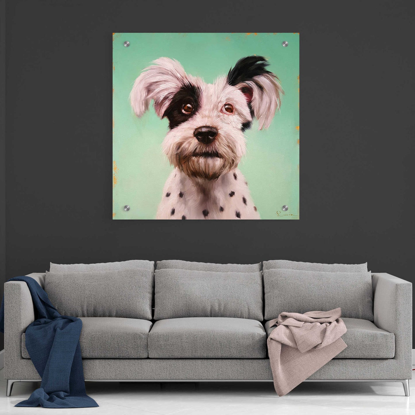 Epic Art 'Follow Your Nose 8' by Lucia Heffernan, Acrylic Glass Wall Art,36x36