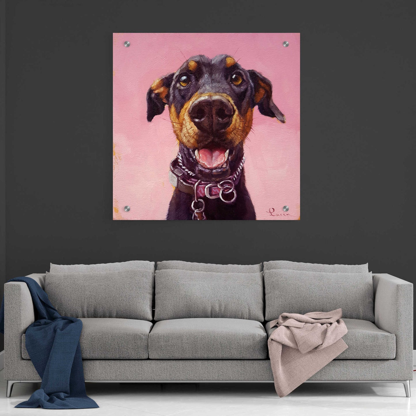 Epic Art 'Follow Your Nose 12' by Lucia Heffernan, Acrylic Glass Wall Art,36x36