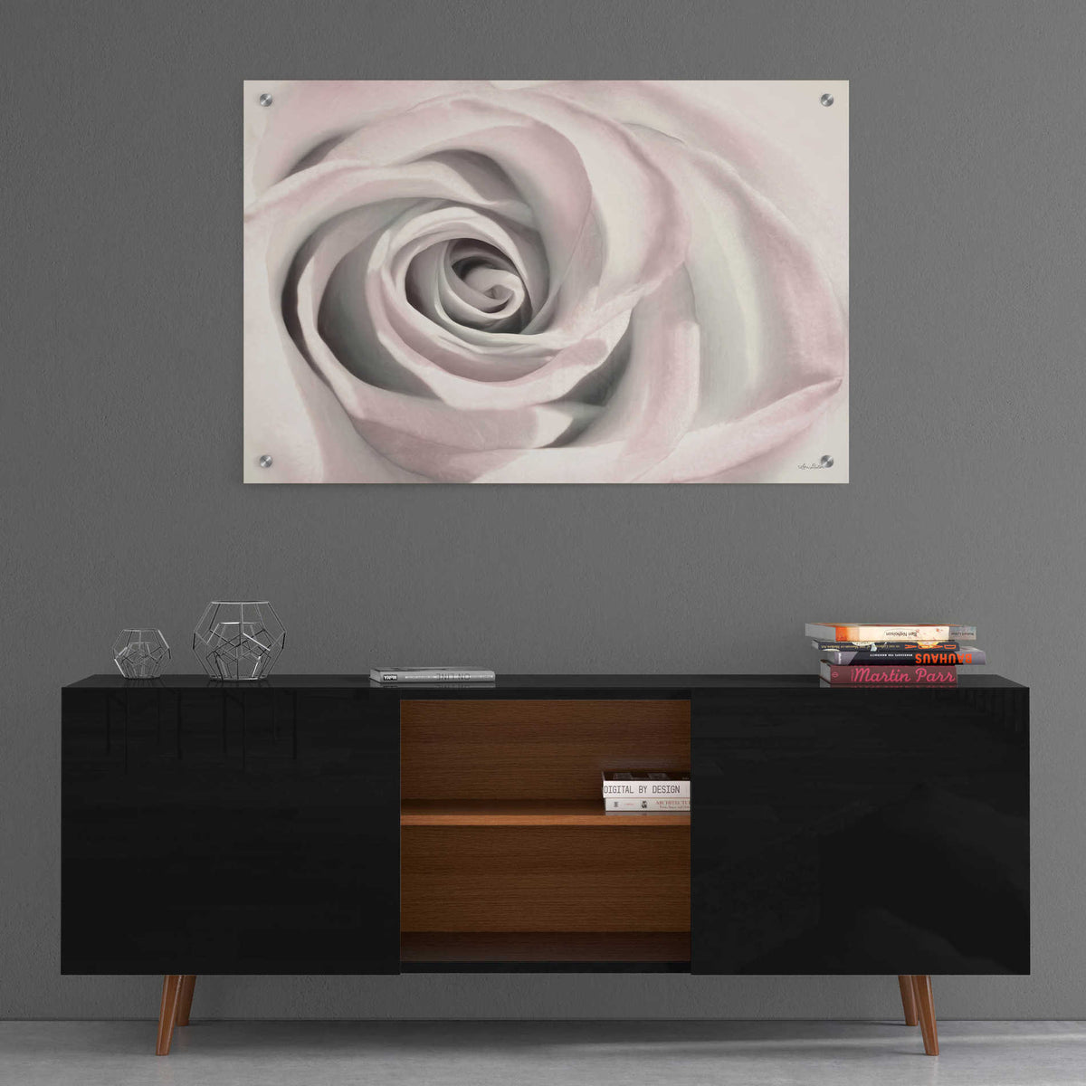 Epic Art 'Blush Rose III' by Lori Deiter, Acrylic Glass Wall Art,36x24