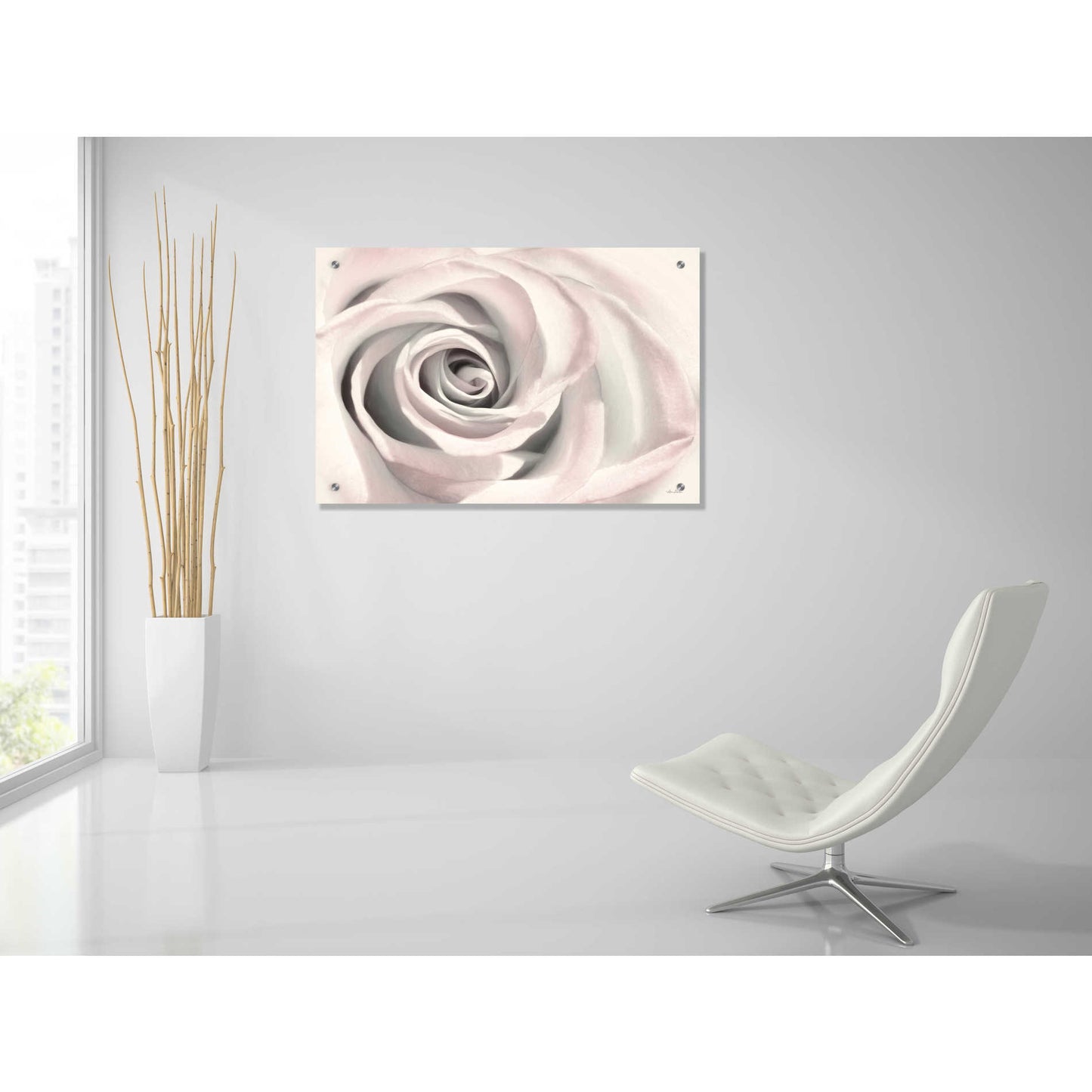 Epic Art 'Blush Rose III' by Lori Deiter, Acrylic Glass Wall Art,36x24
