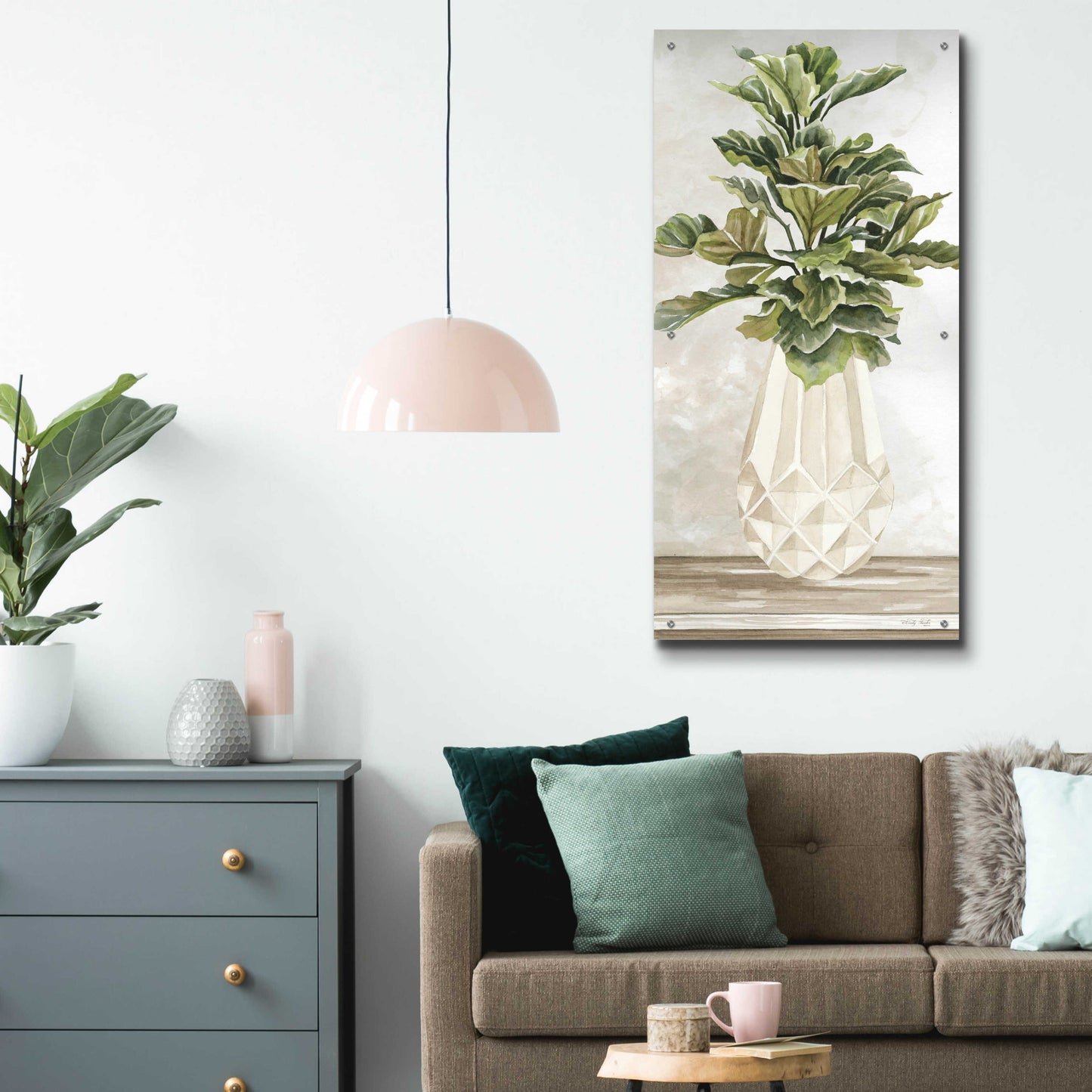 Epic Art 'Simple Beauty II' by Cindy Jacobs, Acrylic Glass Wall Art,24x48