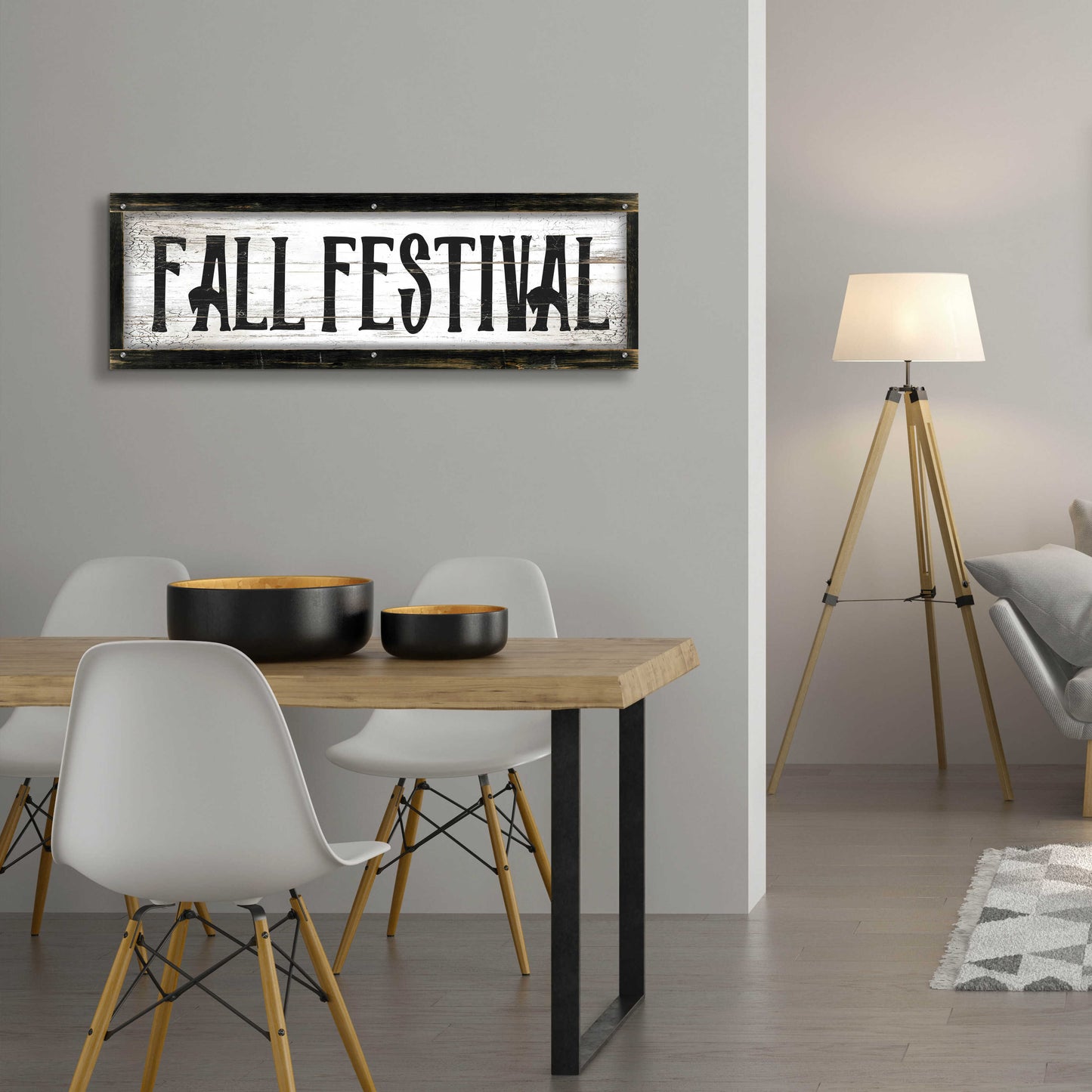 Epic Art 'Fall Festival' by Cindy Jacobs, Acrylic Glass Wall Art,48x16