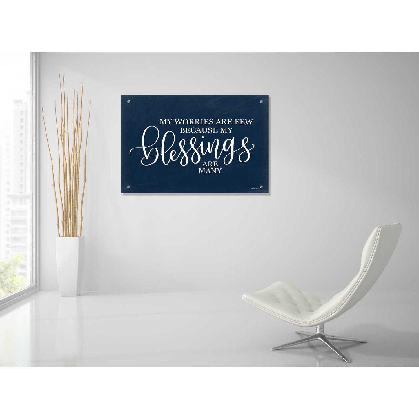 Epic Art 'My Blessings are Many II' by Imperfect Dust, Acrylic Glass Wall Art,36x24