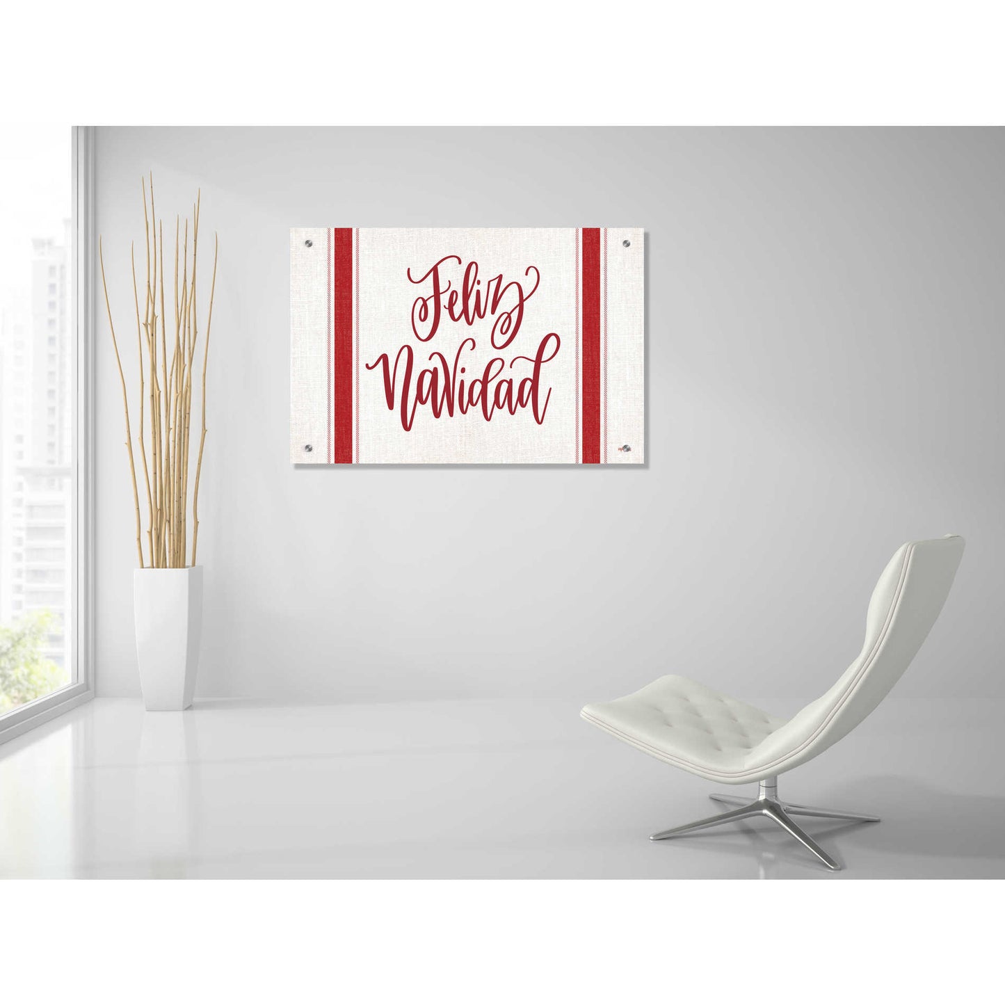 Epic Art 'Feliz Navidad' by Imperfect Dust, Acrylic Glass Wall Art,36x24
