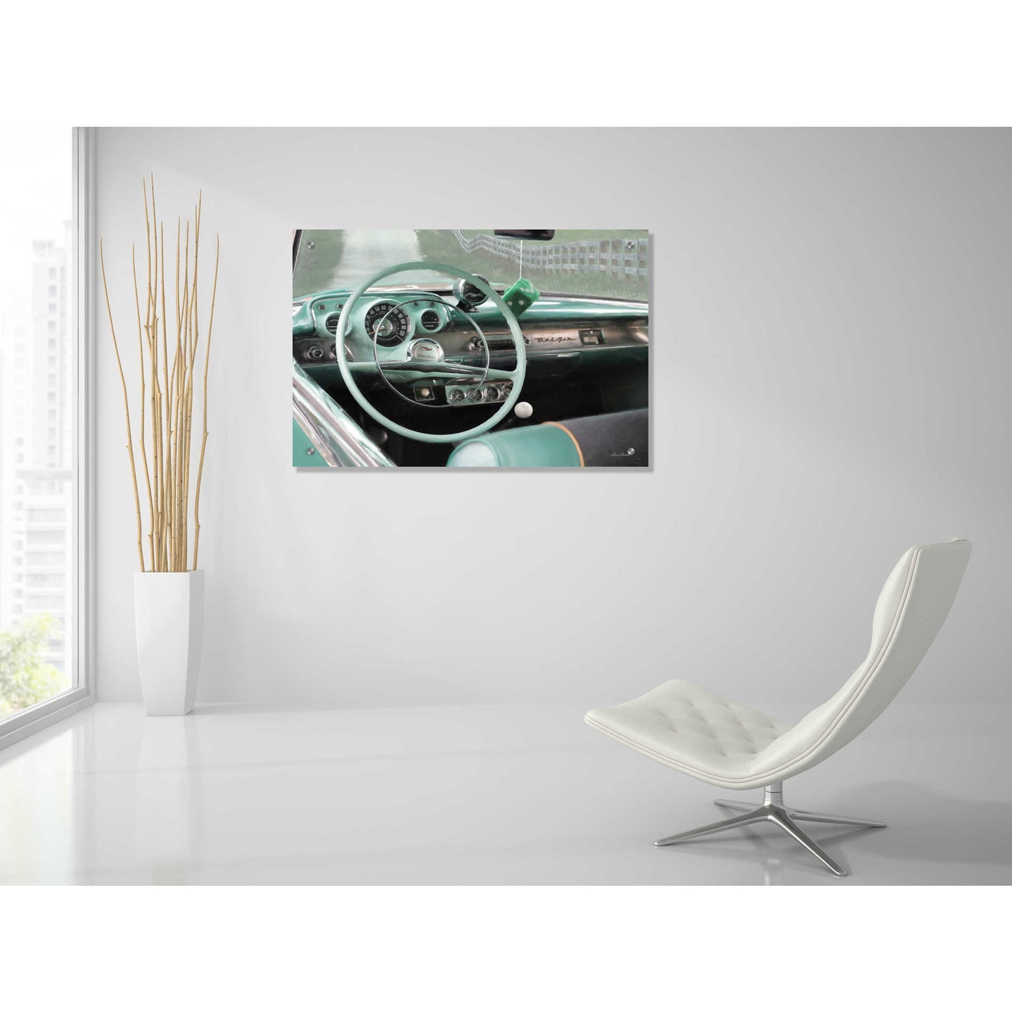 Epic Art '1957 Chevy Bel-Air' by Lori Deiter, Acrylic Glass Wall Art,36x24