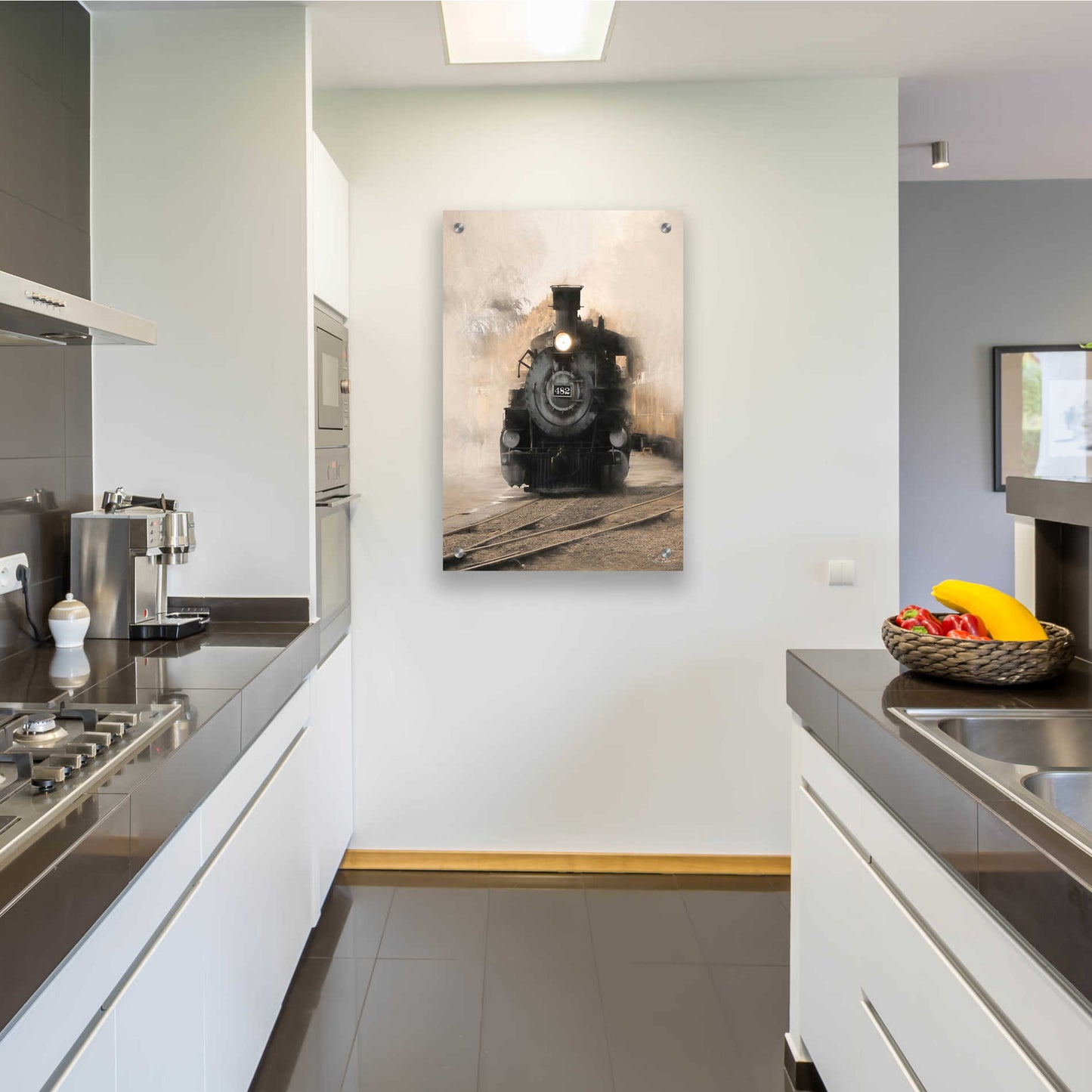 Epic Art 'Durango Train' by Lori Deiter, Acrylic Glass Wall Art,24x36