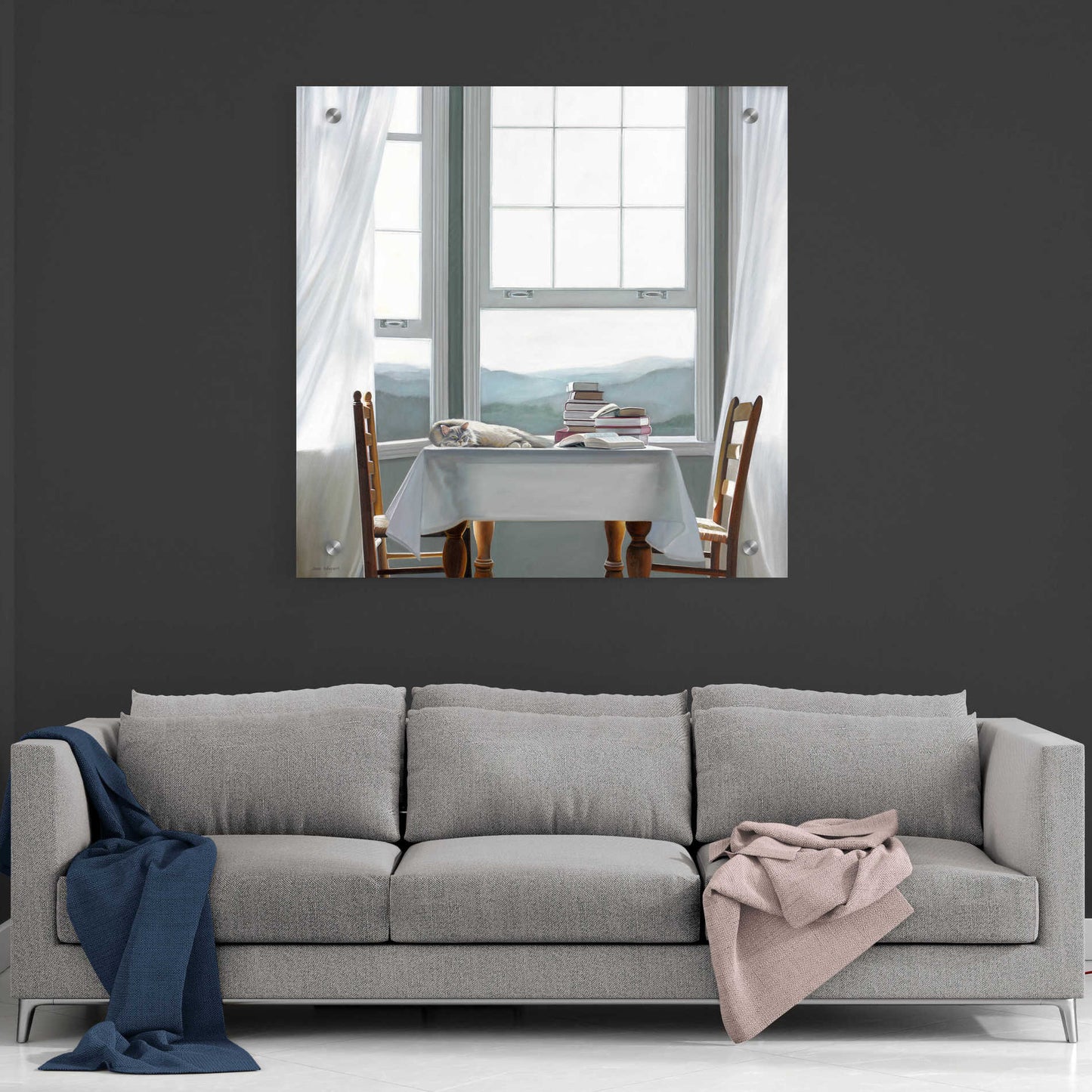 'Accidental Scholar' by Karen Hollingsworth, Acrylic Wall Art,36x36