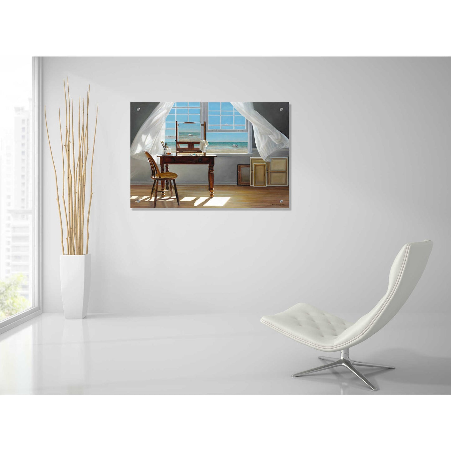 'In Progress' by Karen Hollingsworth, Acrylic Wall Art,36x24