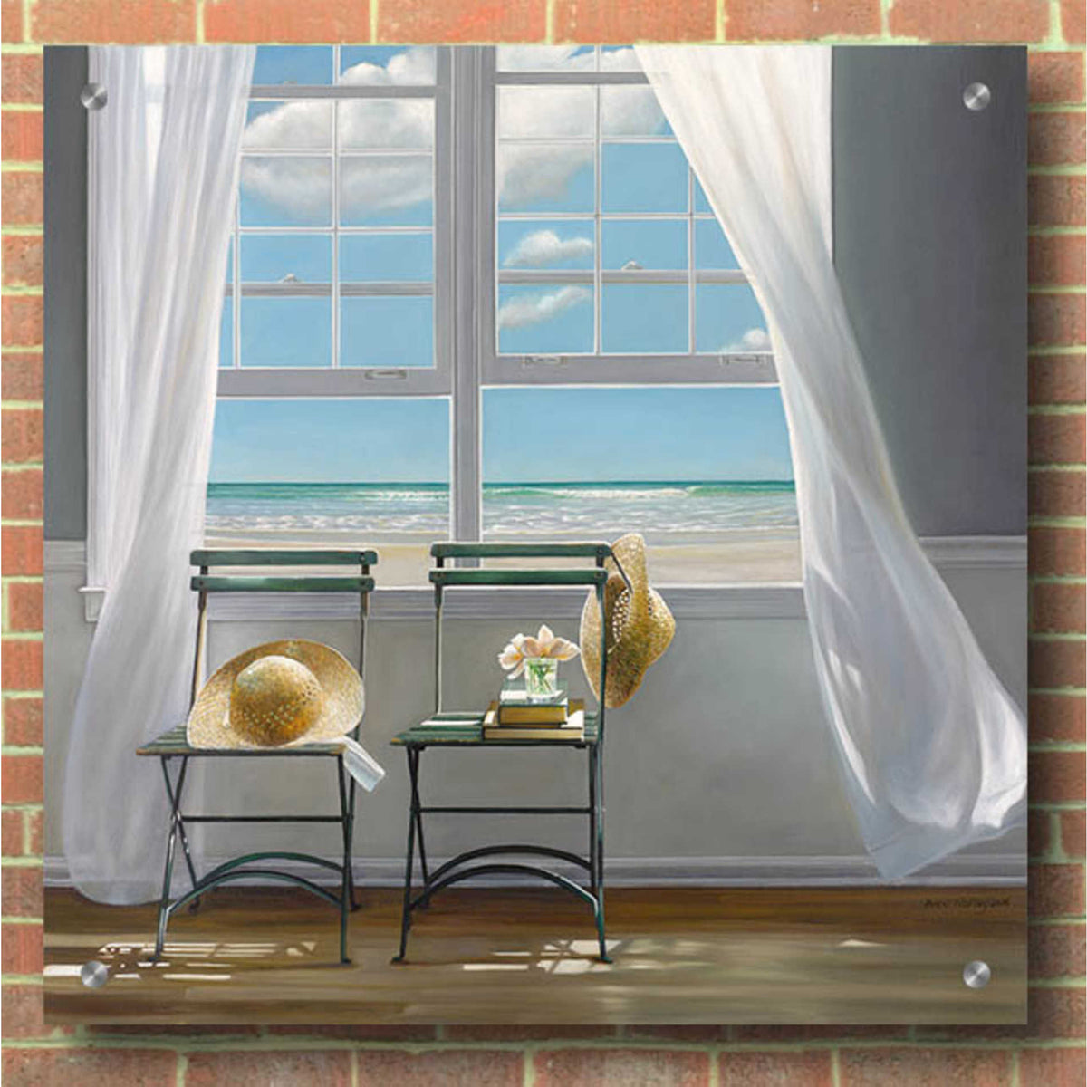 'Slow Motion' by Karen Hollingsworth, Acrylic Wall Art,36x36