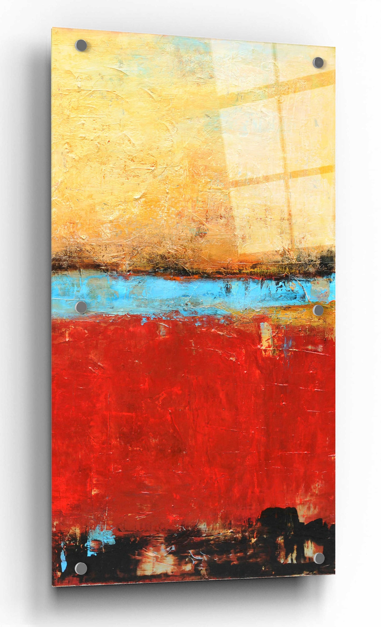 Epic Art 'Golden Dawn II' by Erin Ashley, Acrylic Glass Wall Art