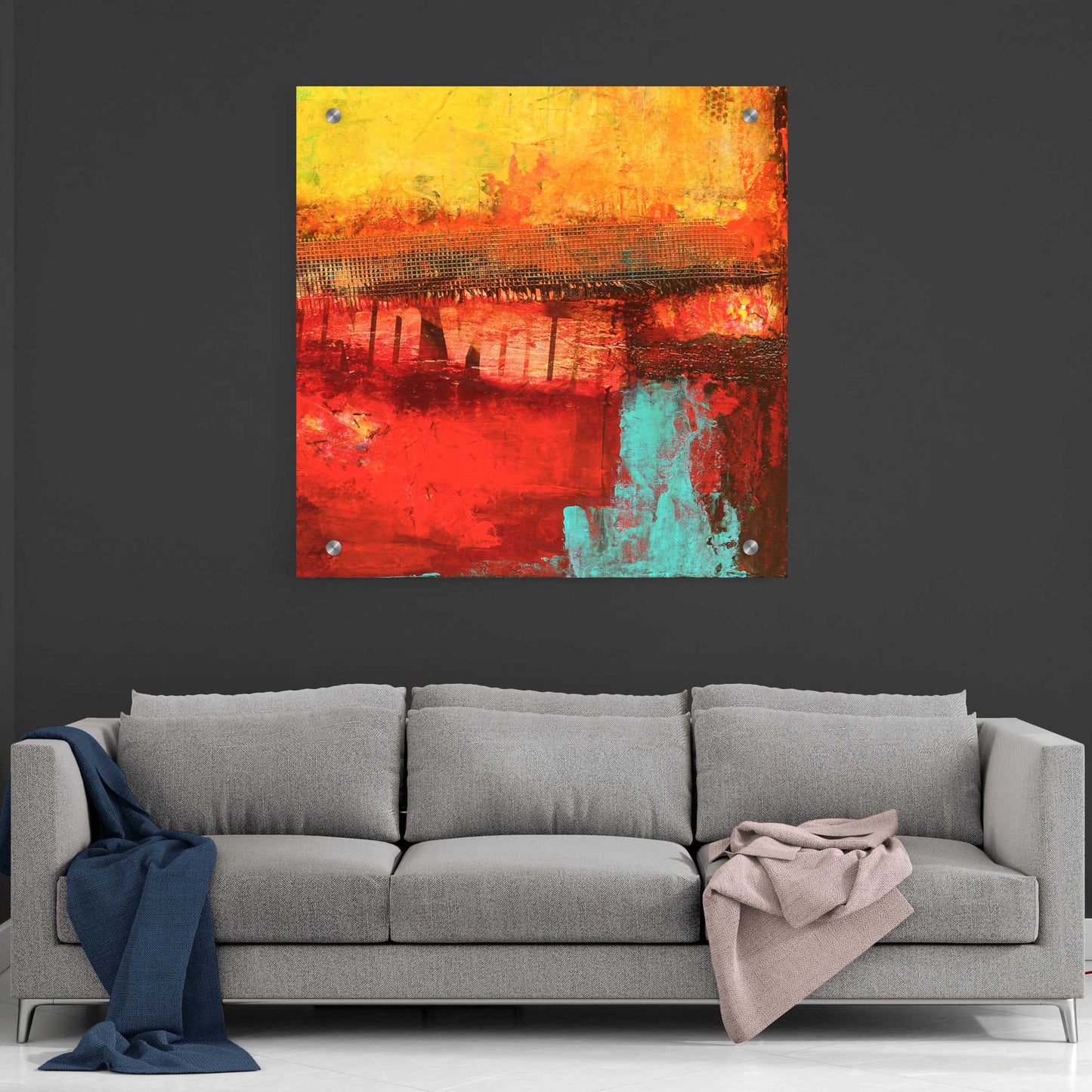 Epic Art 'Inner Circle I' by Erin Ashley, Acrylic Glass Wall Art,36x36