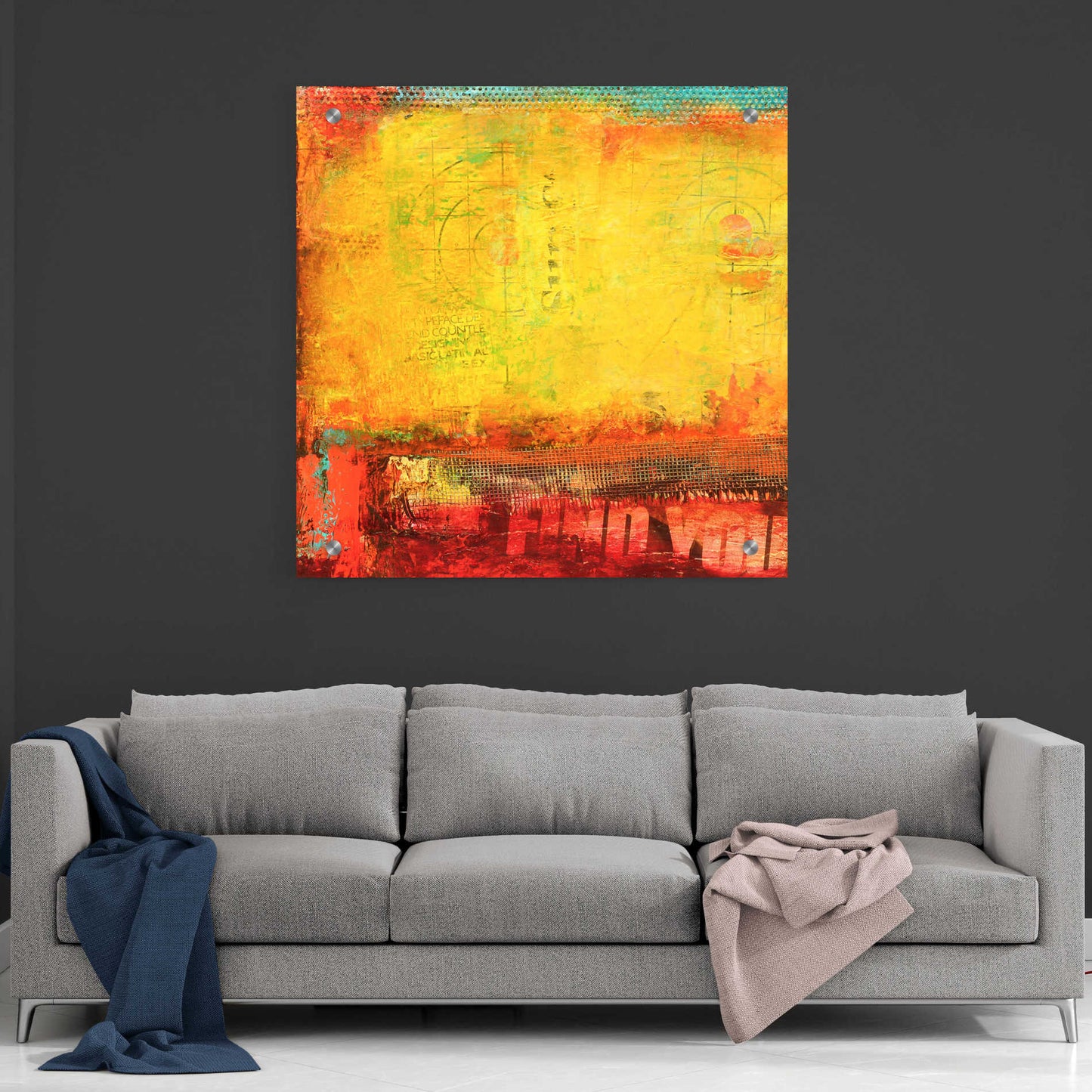 Epic Art 'Inner Circle II' by Erin Ashley, Acrylic Glass Wall Art,36x36