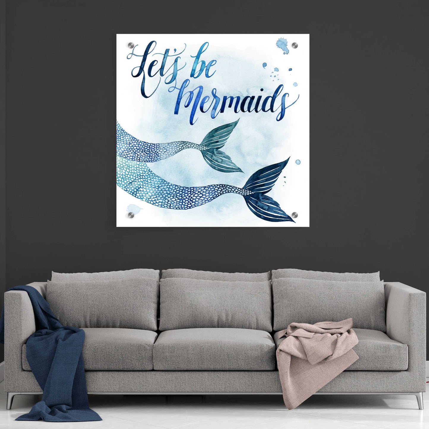 Epic Art 'Sea Lovers II' by Grace Popp, Acrylic Glass Wall Art,36x36