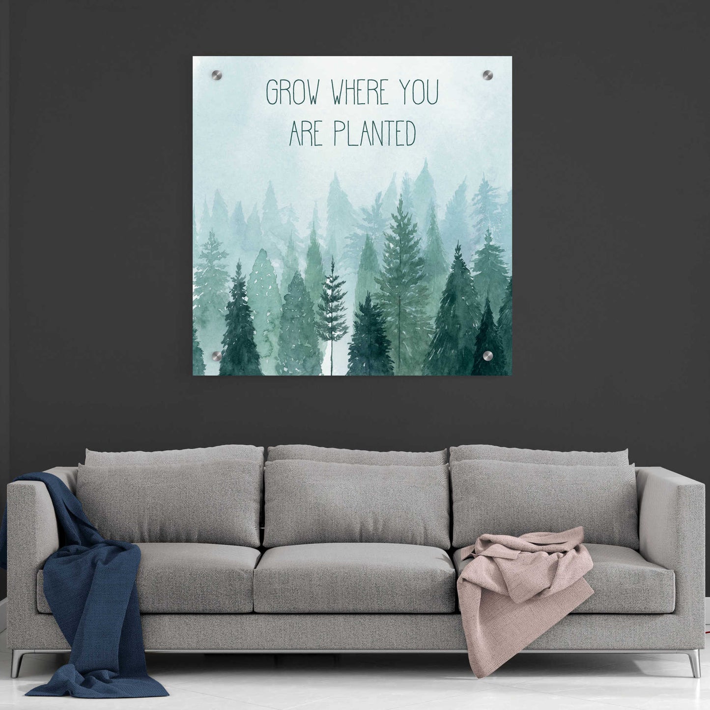 Epic Art 'Little Grower II' by Grace Popp, Acrylic Glass Wall Art,36x36