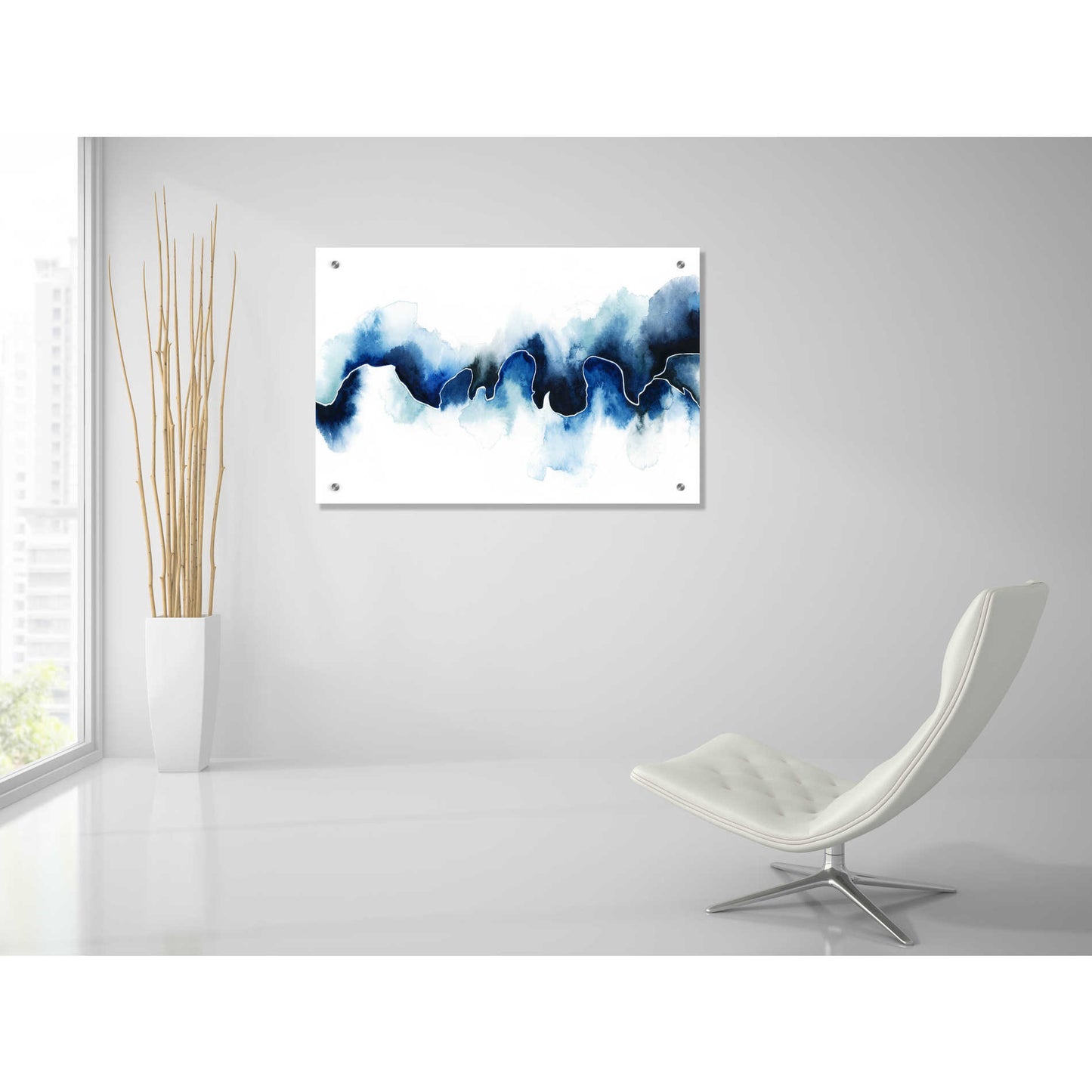 Epic Art 'Glacial Break I' by Grace Popp, Acrylic Glass Wall Art,36x24
