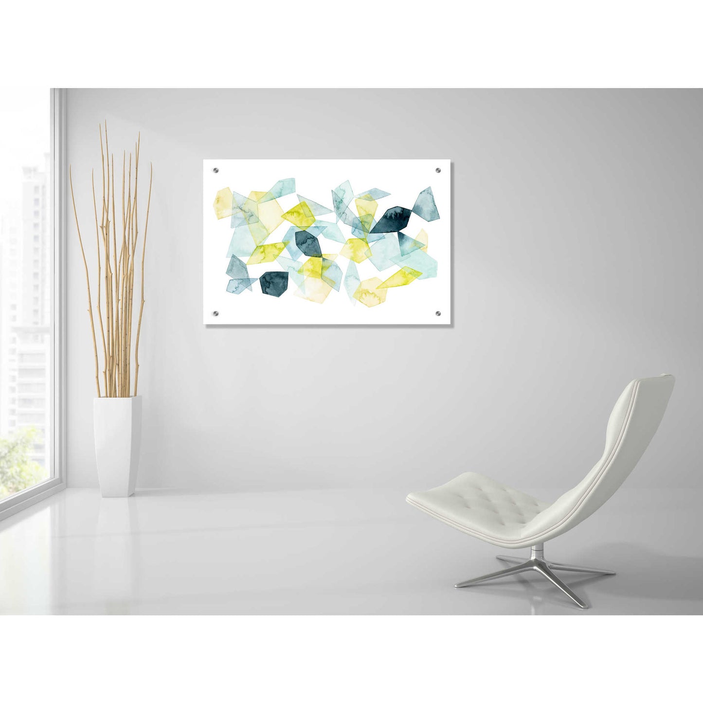 Epic Art 'Seaglass Abstract I' by Grace Popp, Acrylic Glass Wall Art,36x24