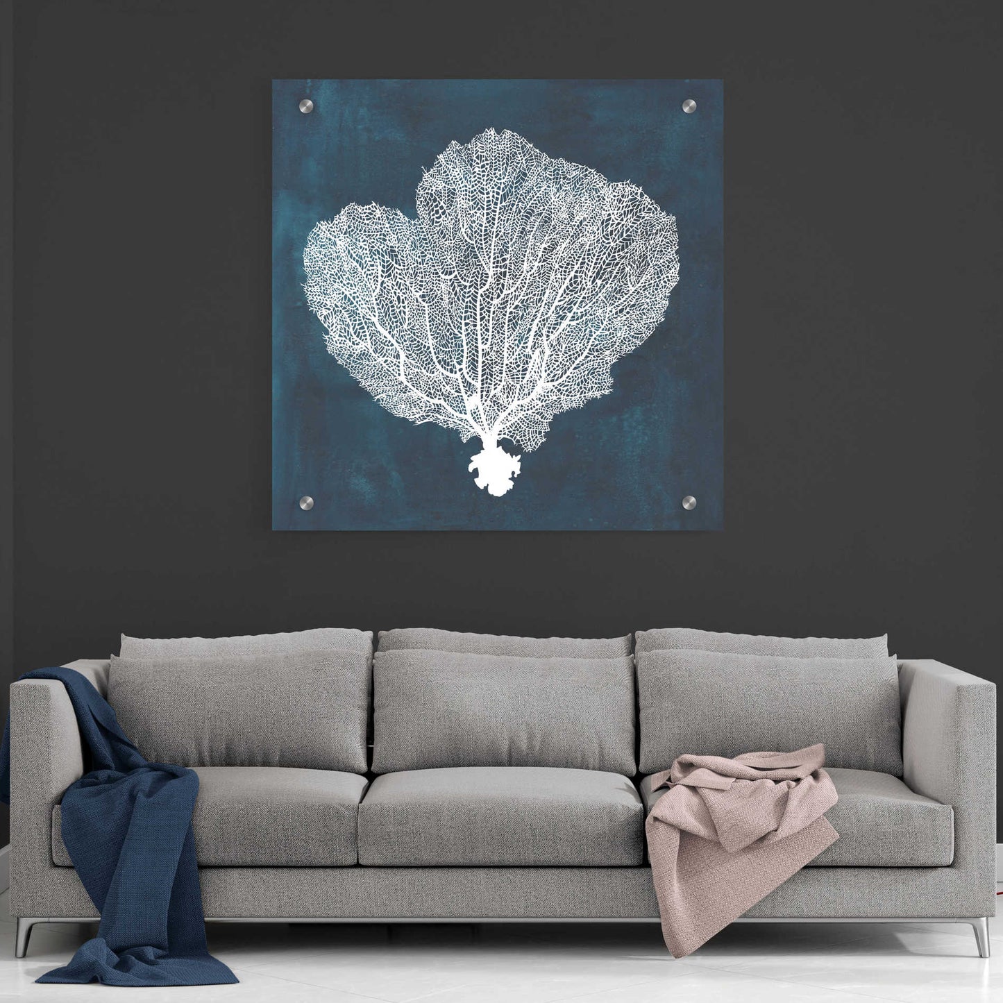 Epic Art 'Inverse Sea Fan I' by Grace Popp, Acrylic Glass Wall Art,36x36