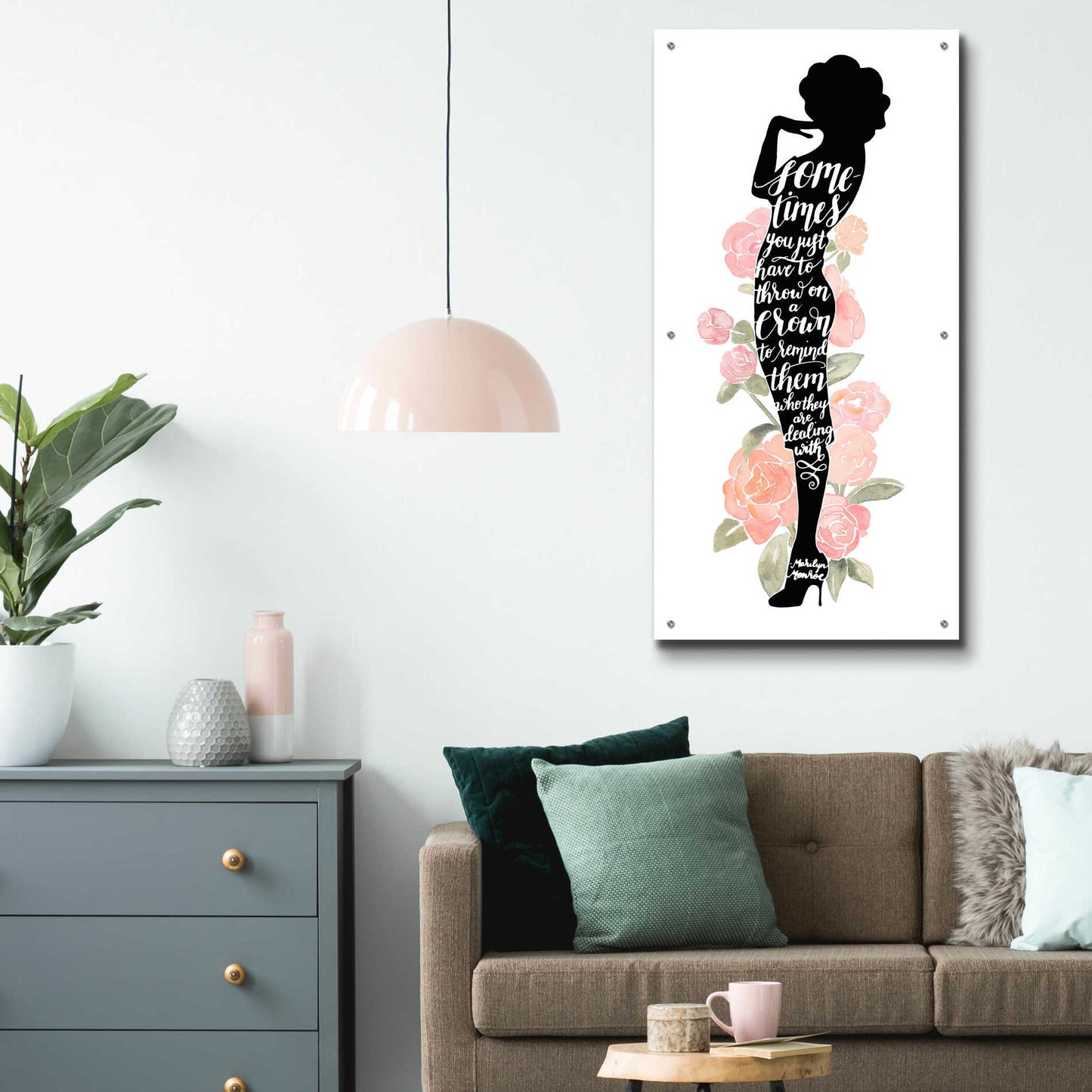 Epic Art 'Iconic Woman I' by Grace Popp, Acrylic Glass Wall Art,24x48