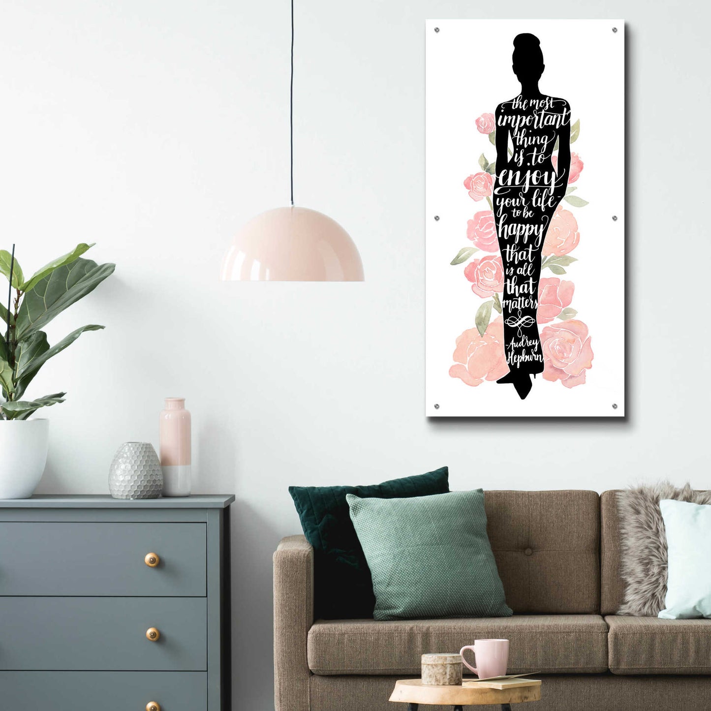 Epic Art 'Iconic Woman III' by Grace Popp, Acrylic Glass Wall Art,24x48