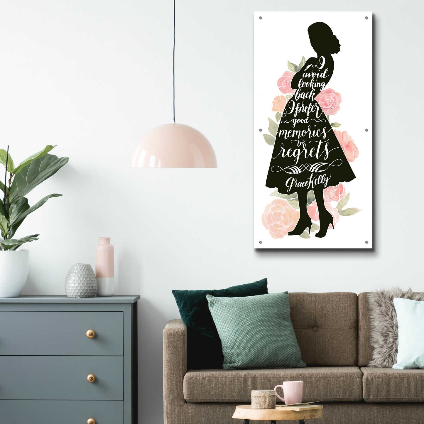 Epic Art 'Iconic Woman IV' by Grace Popp, Acrylic Glass Wall Art,24x48