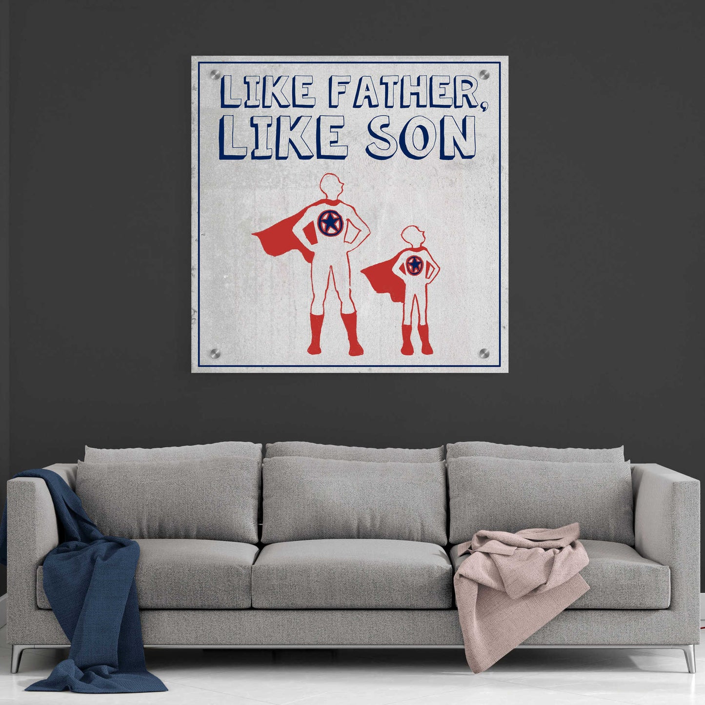 Epic Art 'Little Hero I' by Grace Popp, Acrylic Glass Wall Art,36x36