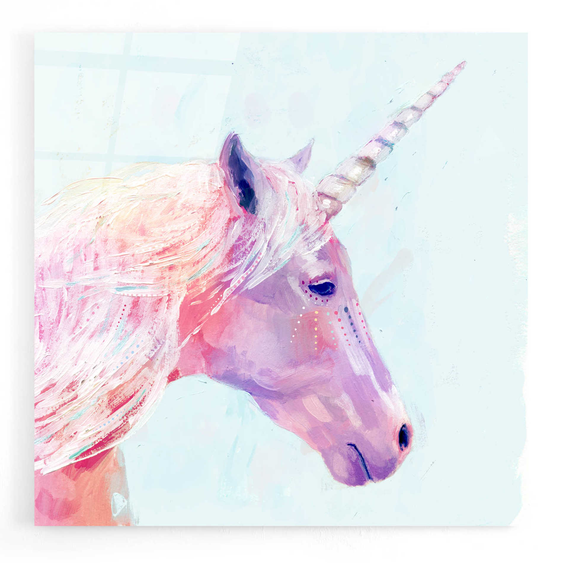 Epic Art 'Mystic Unicorn I' by Victoria Borges, Acrylic Glass Wall