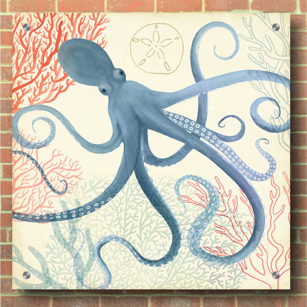 Epic Art 'Underwater Whimsy III' by Victoria Borges, Acrylic Glass Wall Art,36x36