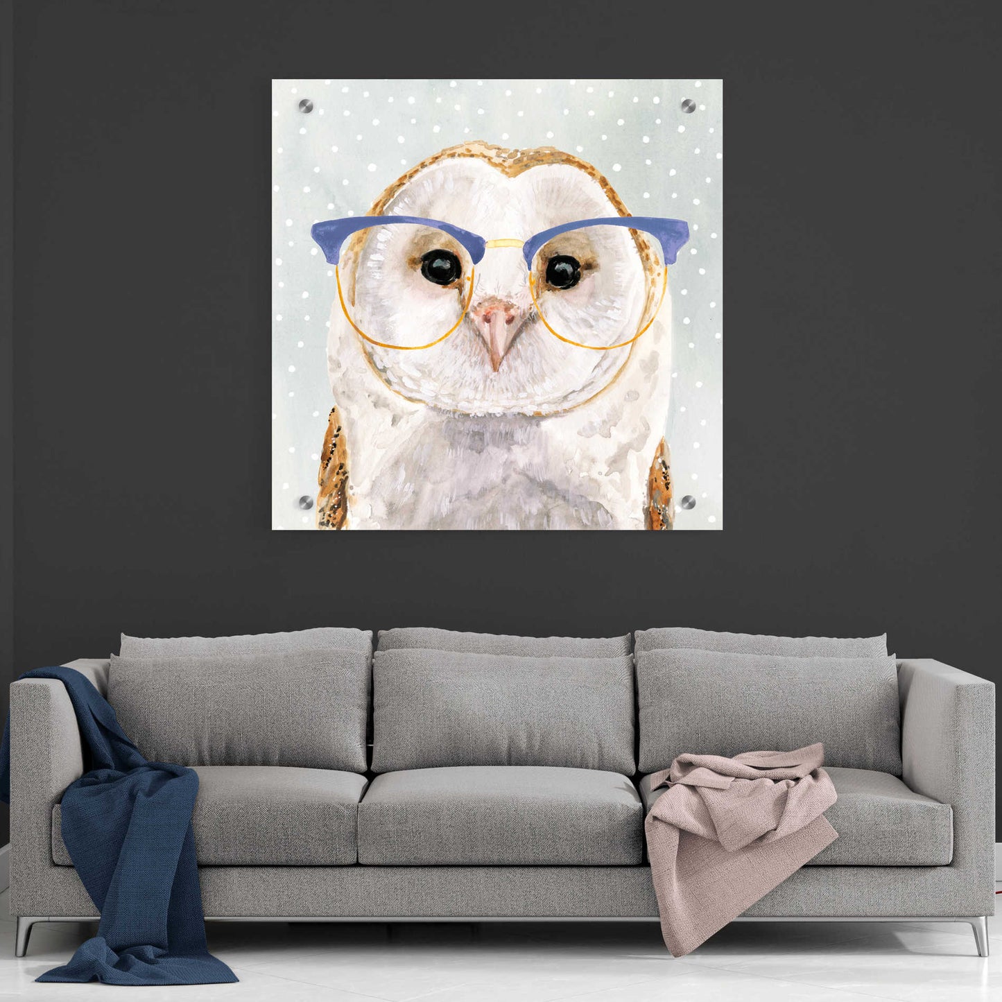 Epic Art 'Four-Eyed Forester II' by Victoria Borges, Acrylic Glass Wall Art,36x36