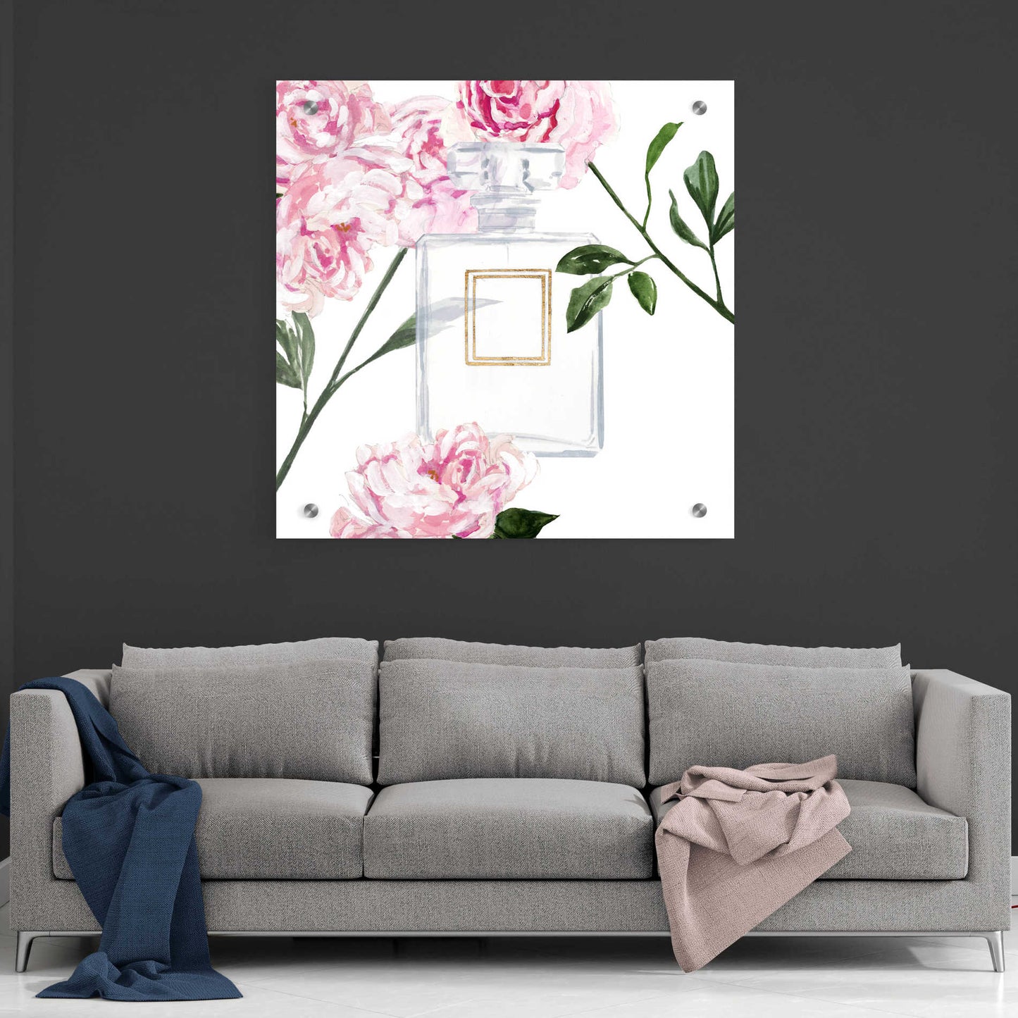 Epic Art 'Get Glam V' by Victoria Borges, Acrylic Glass Wall Art,36x36
