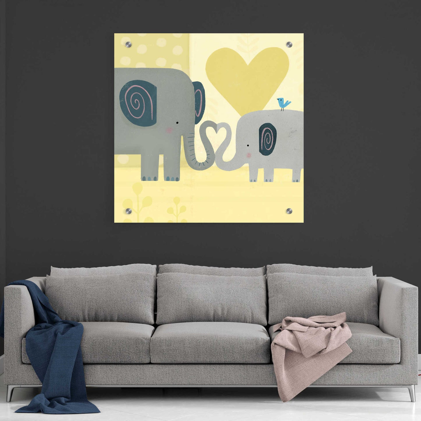 Epic Art 'Mama and Me III' by Victoria Borges, Acrylic Glass Wall Art,36x36