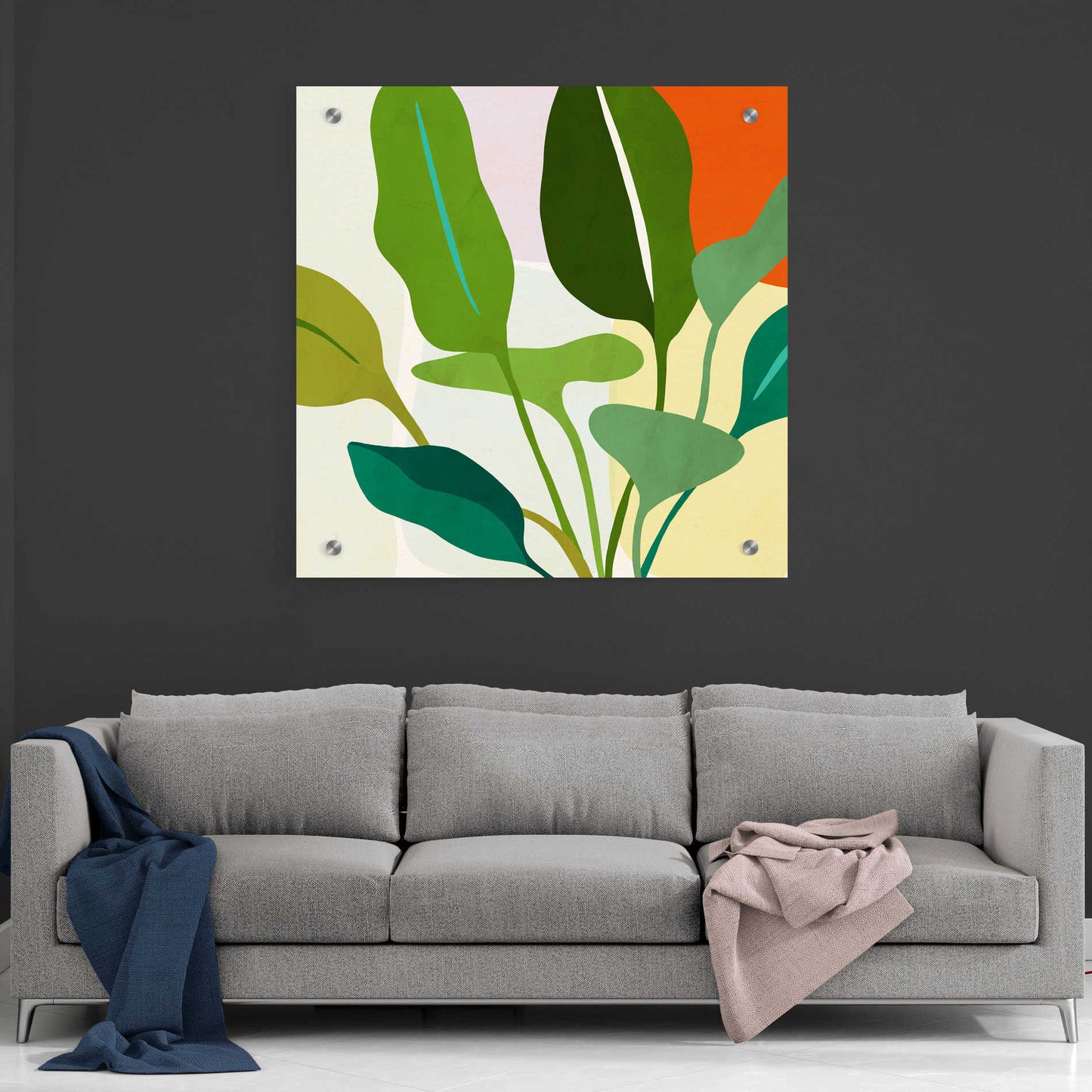 Epic Art 'Tropica II' by Victoria Borges, Acrylic Glass Wall Art,36x36