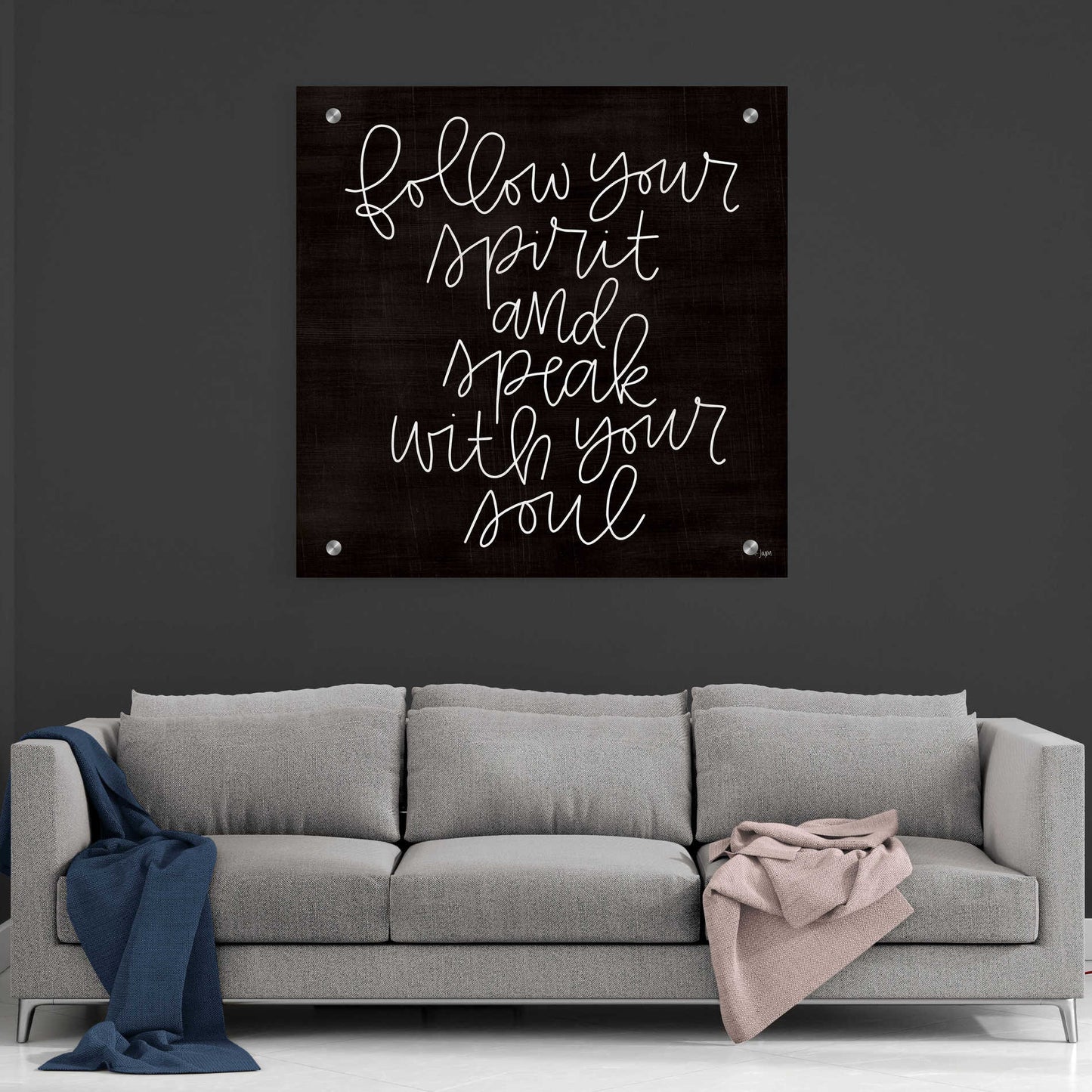 Epic Art 'Follow Your Spirit' by Jaxn Blvd, Acrylic Glass Wall Art,36x36