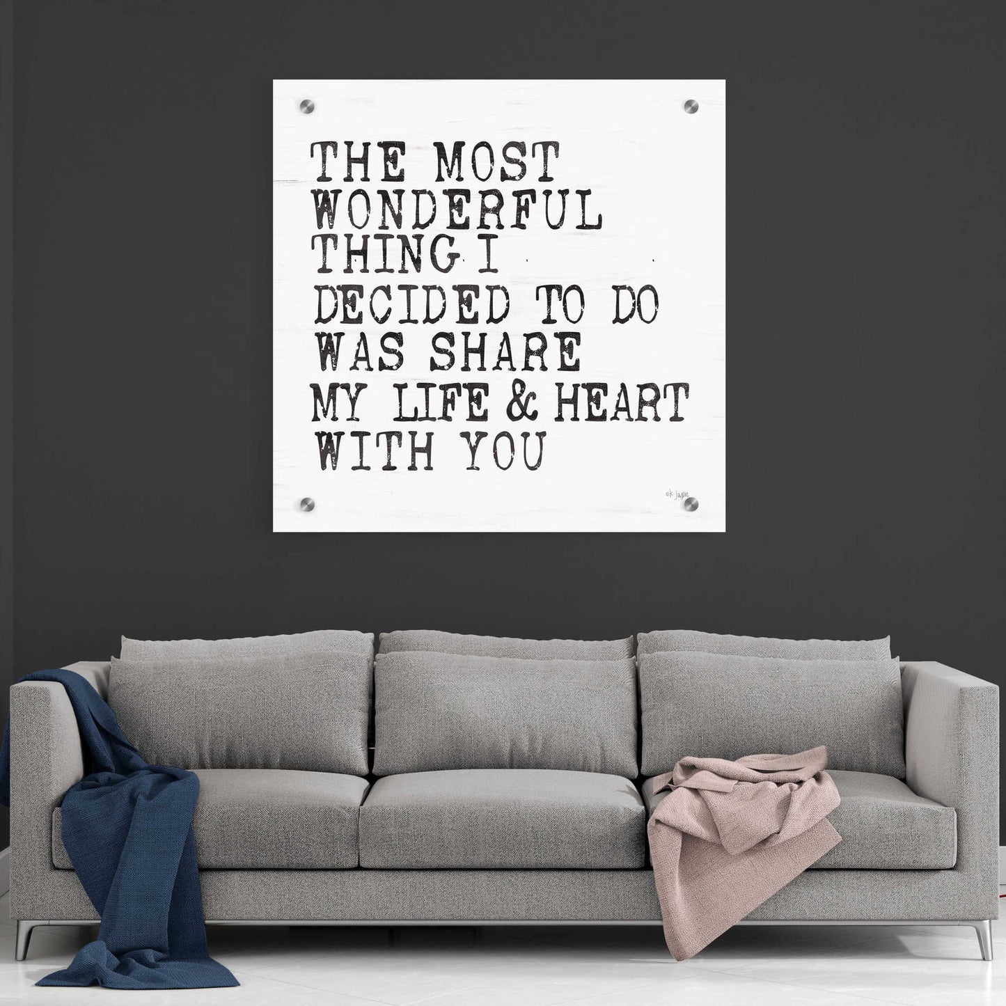 Epic Art 'The Most Wonderful Thing' by Jaxn Blvd, Acrylic Glass Wall Art,36x36