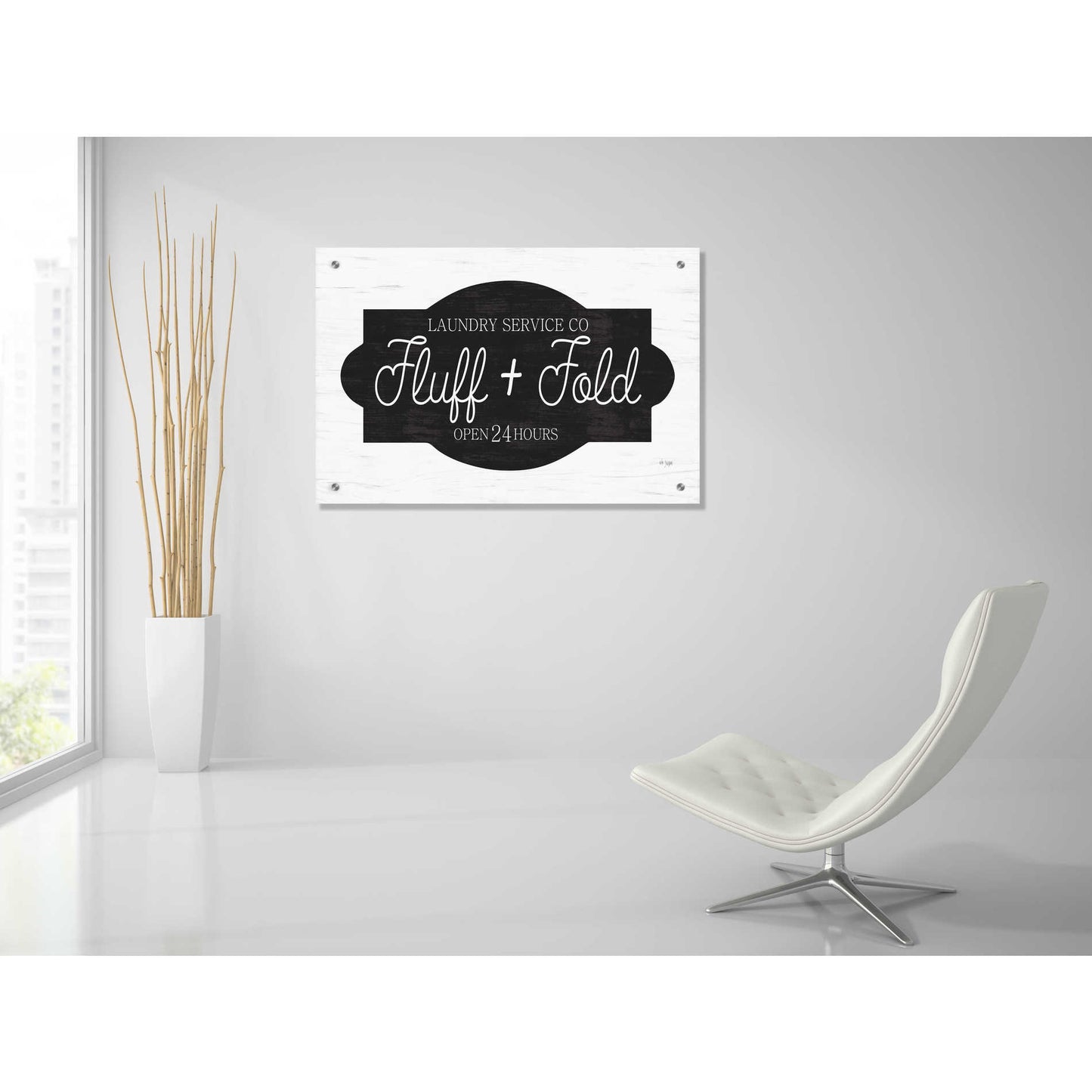 Epic Art 'Fluff & Fold' by Jaxn Blvd, Acrylic Glass Wall Art,36x24