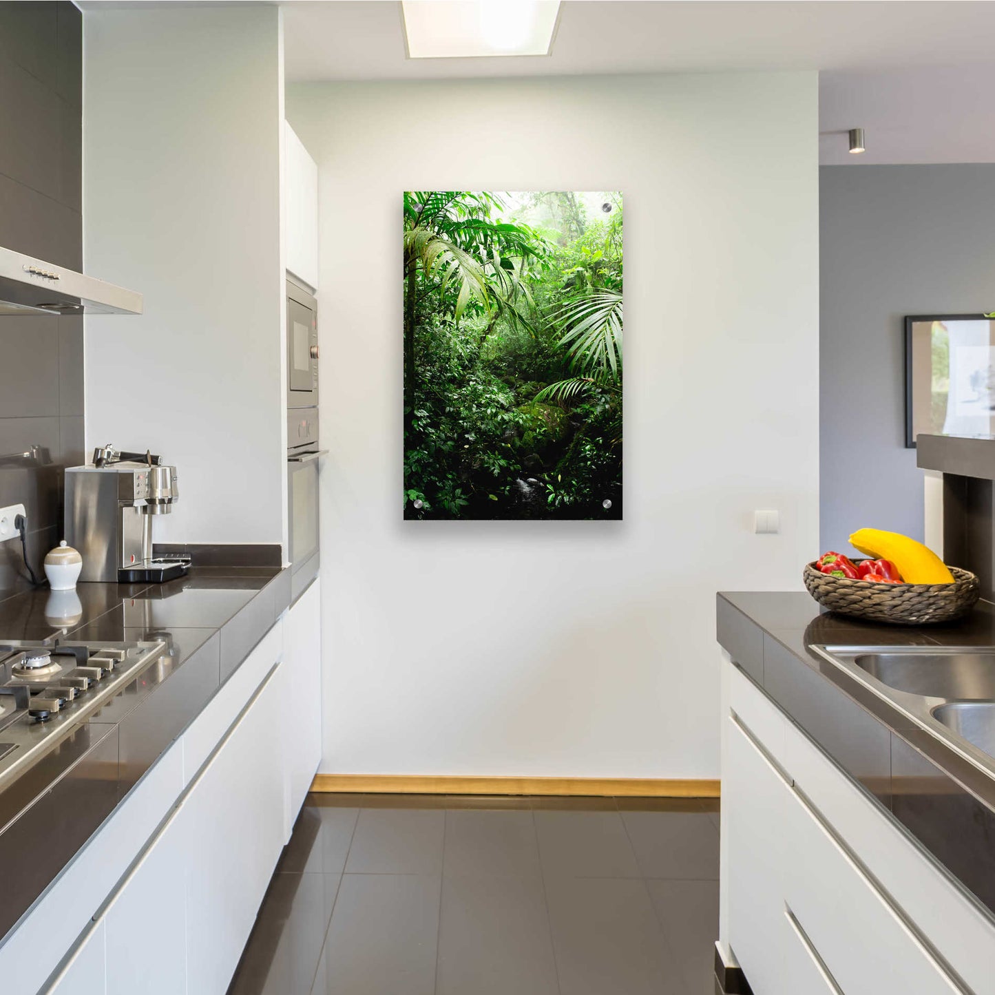 Epic Art 'Misty Rainforest Creek' by Nicklas Gustafsson Acrylic Glass Wall Art,24x36