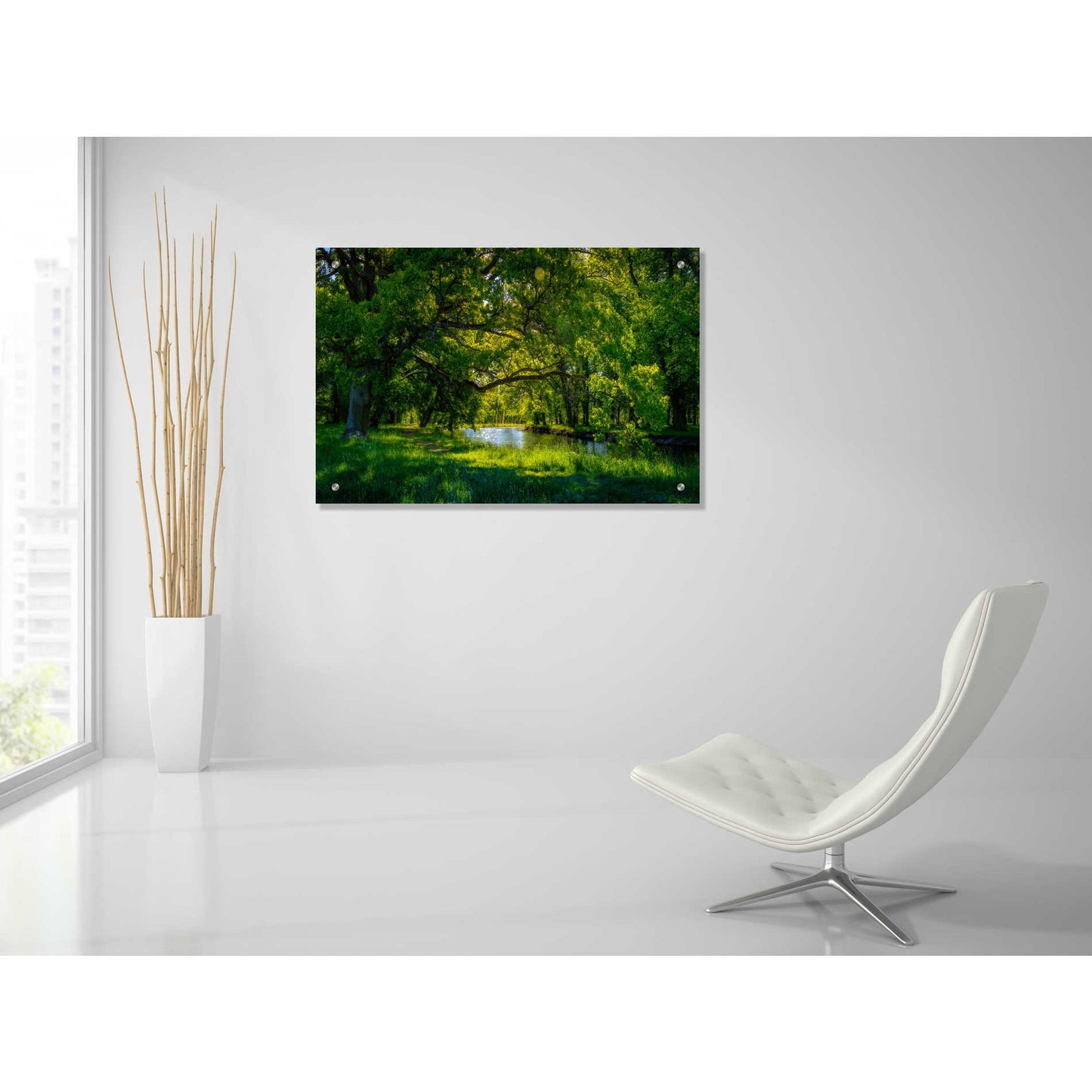 Epic Art 'Summer Morning In The Park' by Nicklas Gustafsson Acrylic Glass Wall Art,36x24