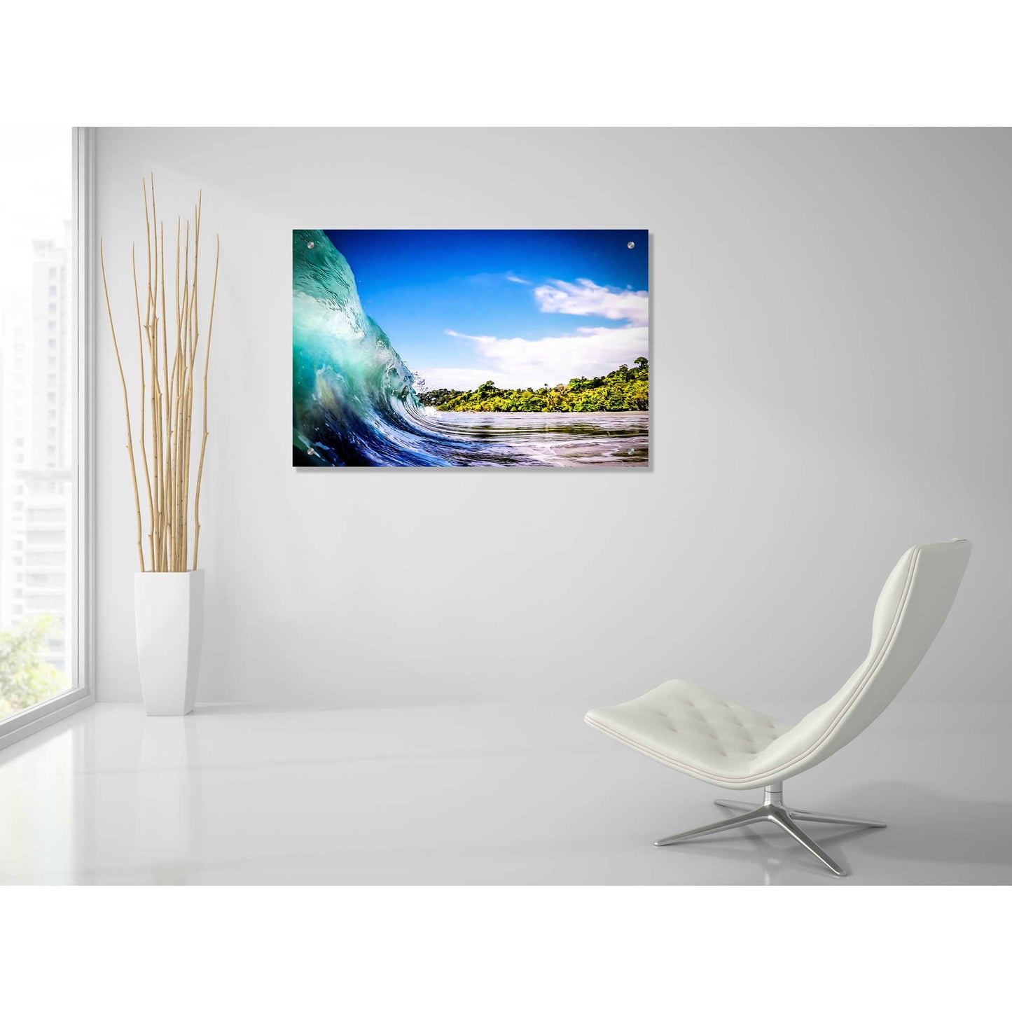Epic Art 'Tropical Wave' by Nicklas Gustafsson Acrylic Glass Wall Art,36x24
