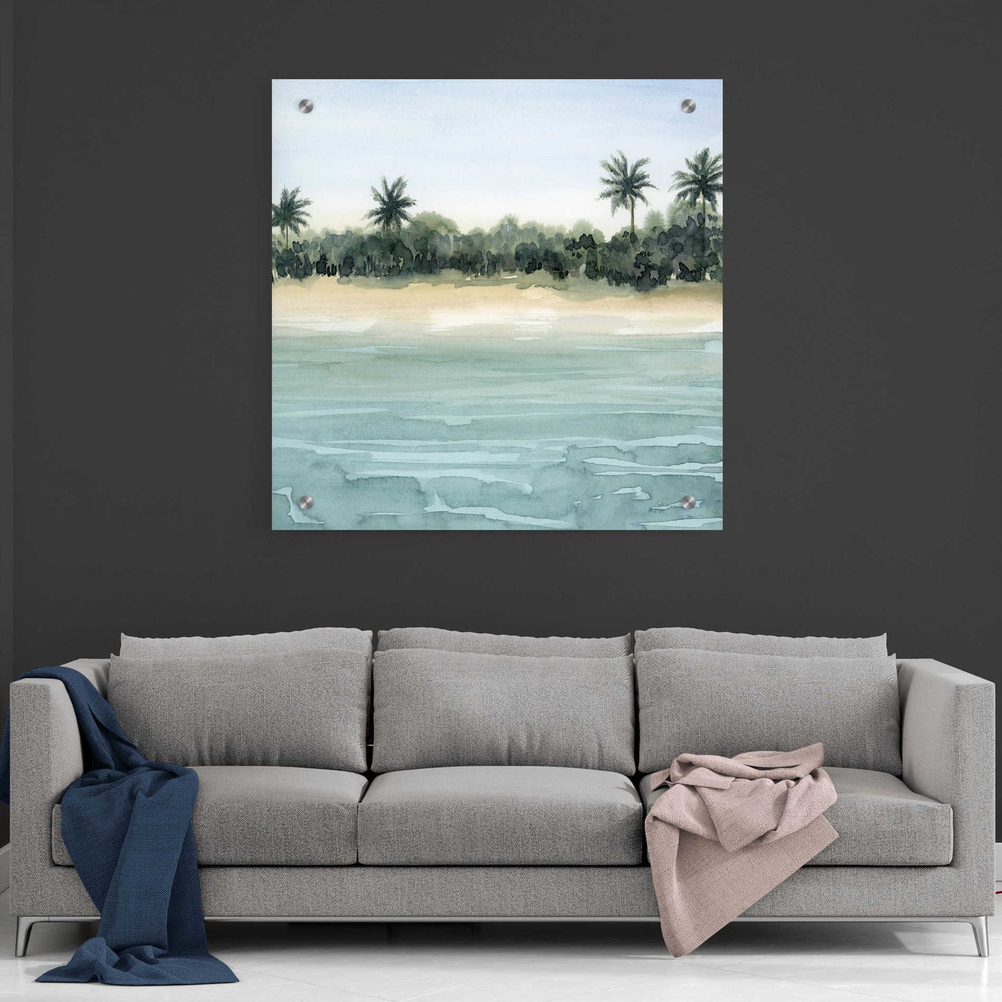 Epic Art 'Paradis II' by Grace Popp, Acrylic Wall Glass,36x36