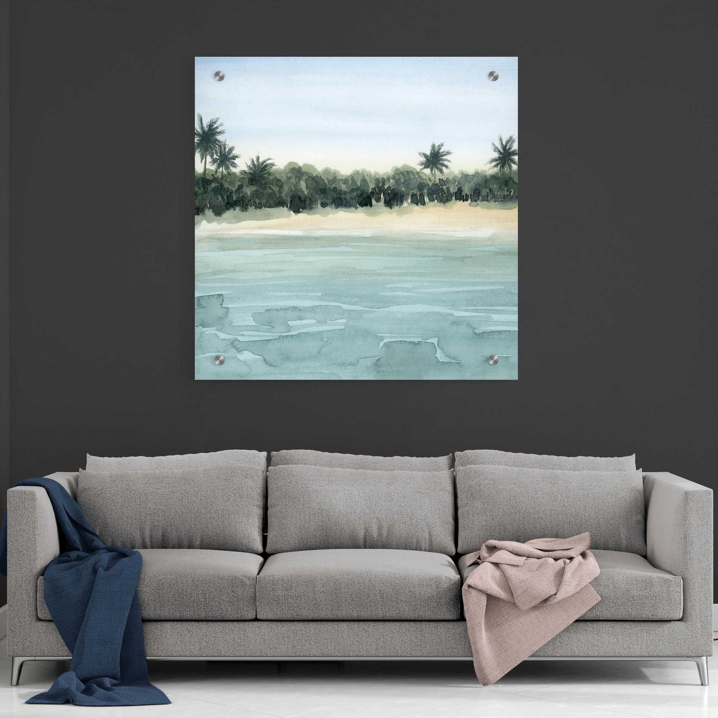 Epic Art 'Paradis I' by Grace Popp, Acrylic Wall Glass,36x36